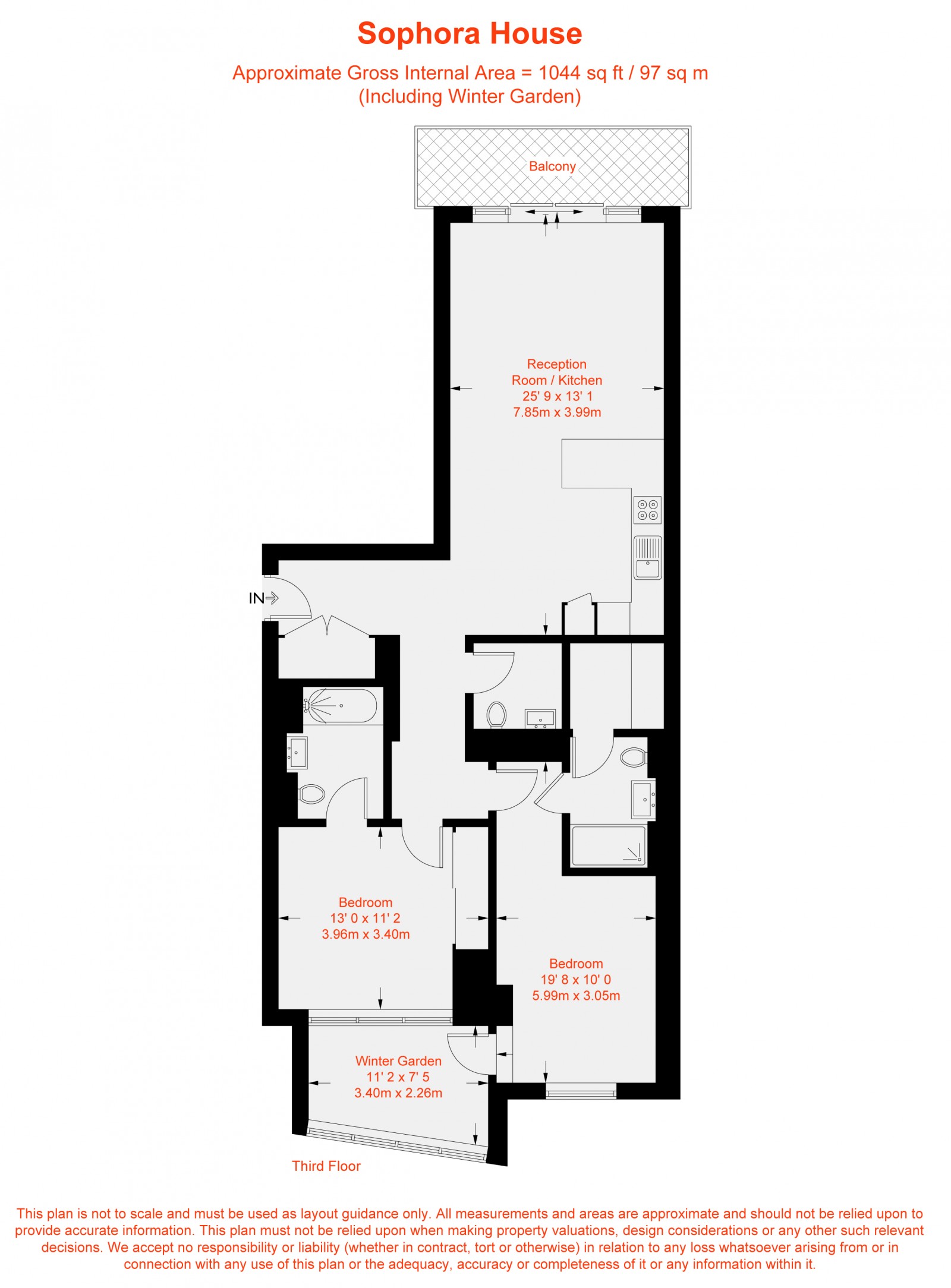 Floorplan for Queenstown Road, London, SW11
