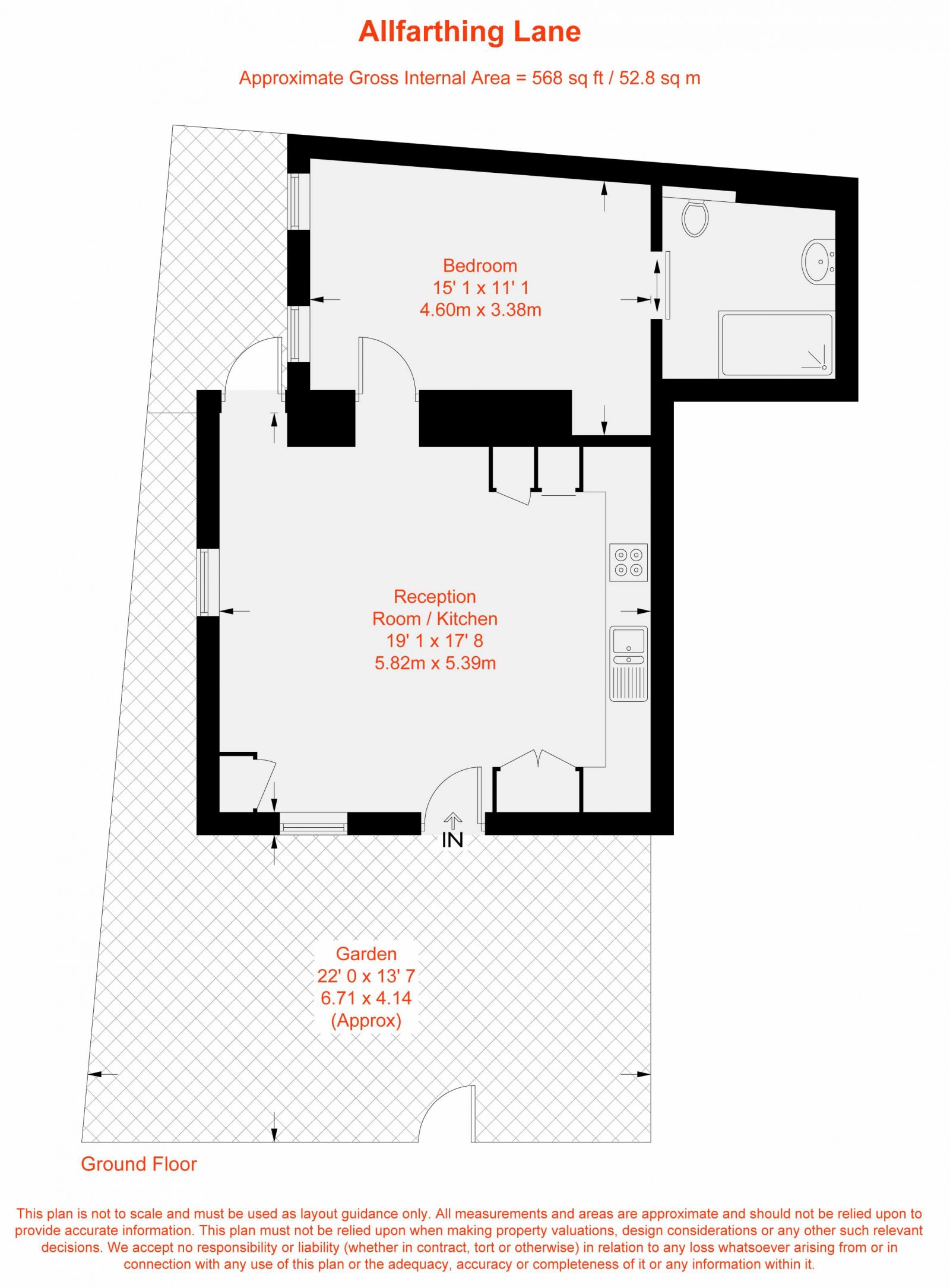 Floorplan for Allfarthing Lane, London, SW18
