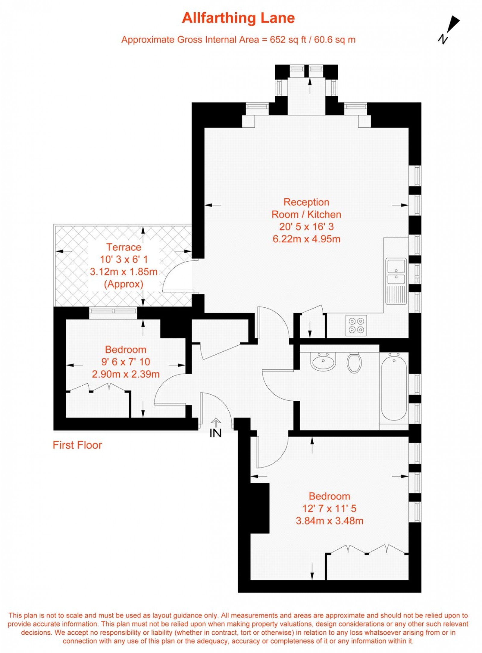 Floorplan for Allfarthing Lane, London, SW18