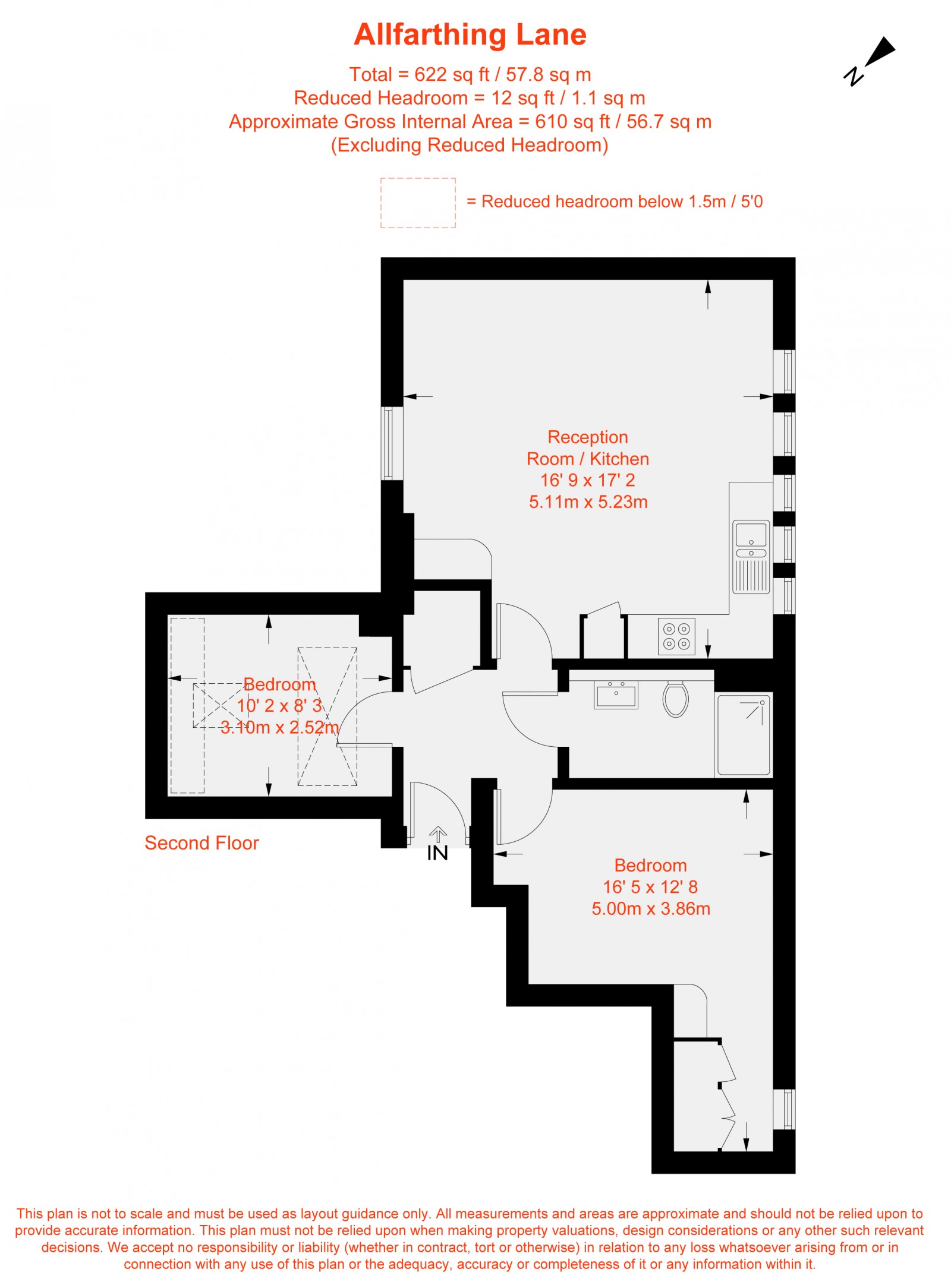 Floorplan for Allfarthing Lane, London, SW18