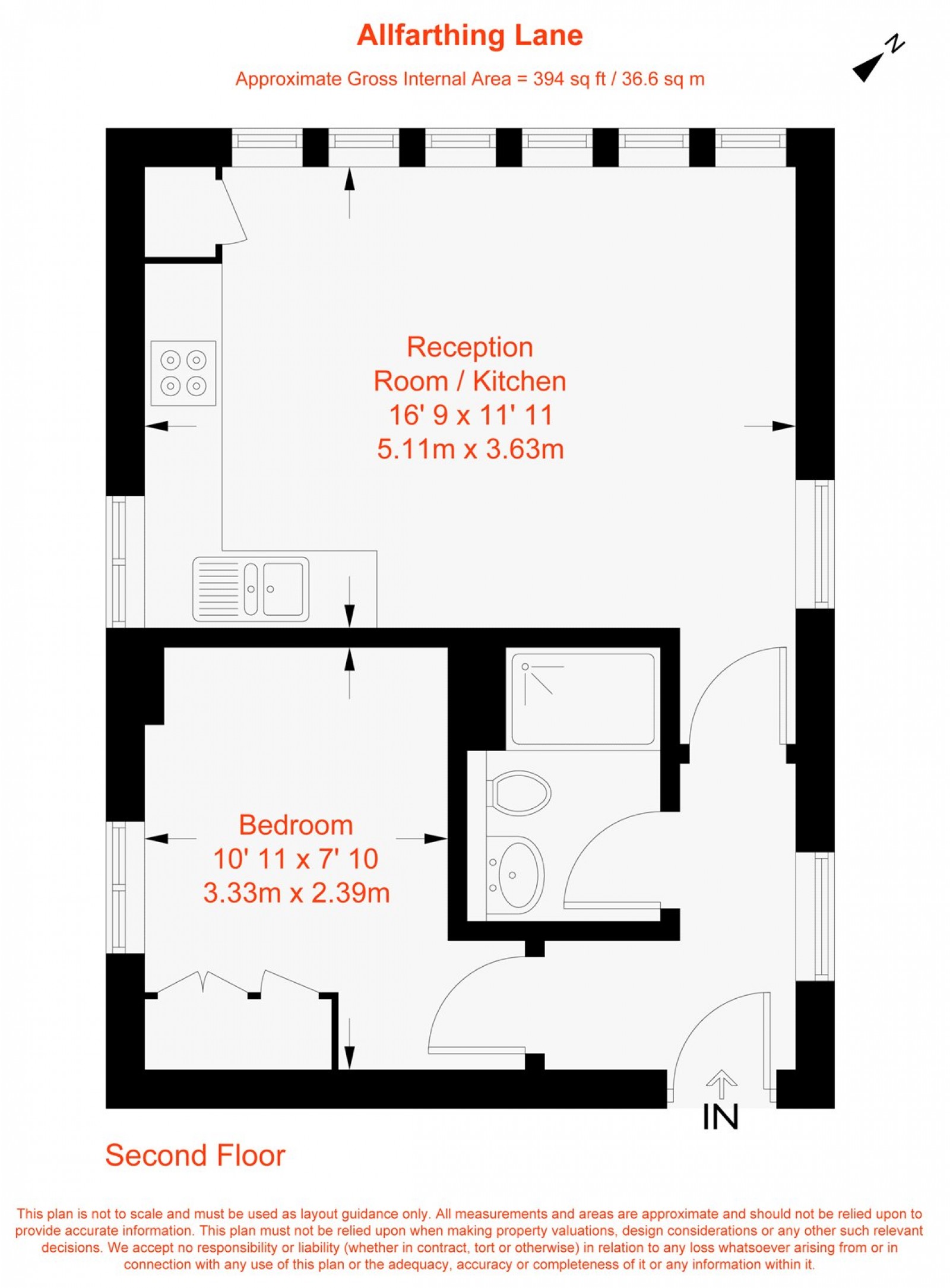 Floorplan for Allfarthing Lane, London, SW18