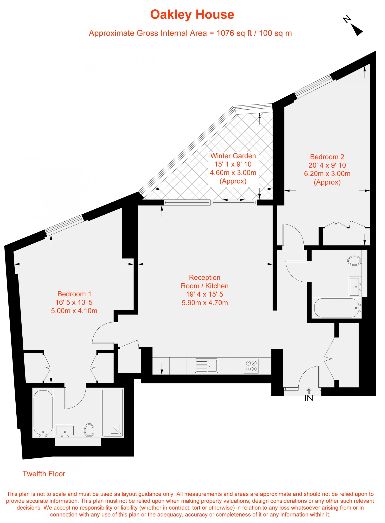 Floorplan for Electric Boulevard, London, SW11