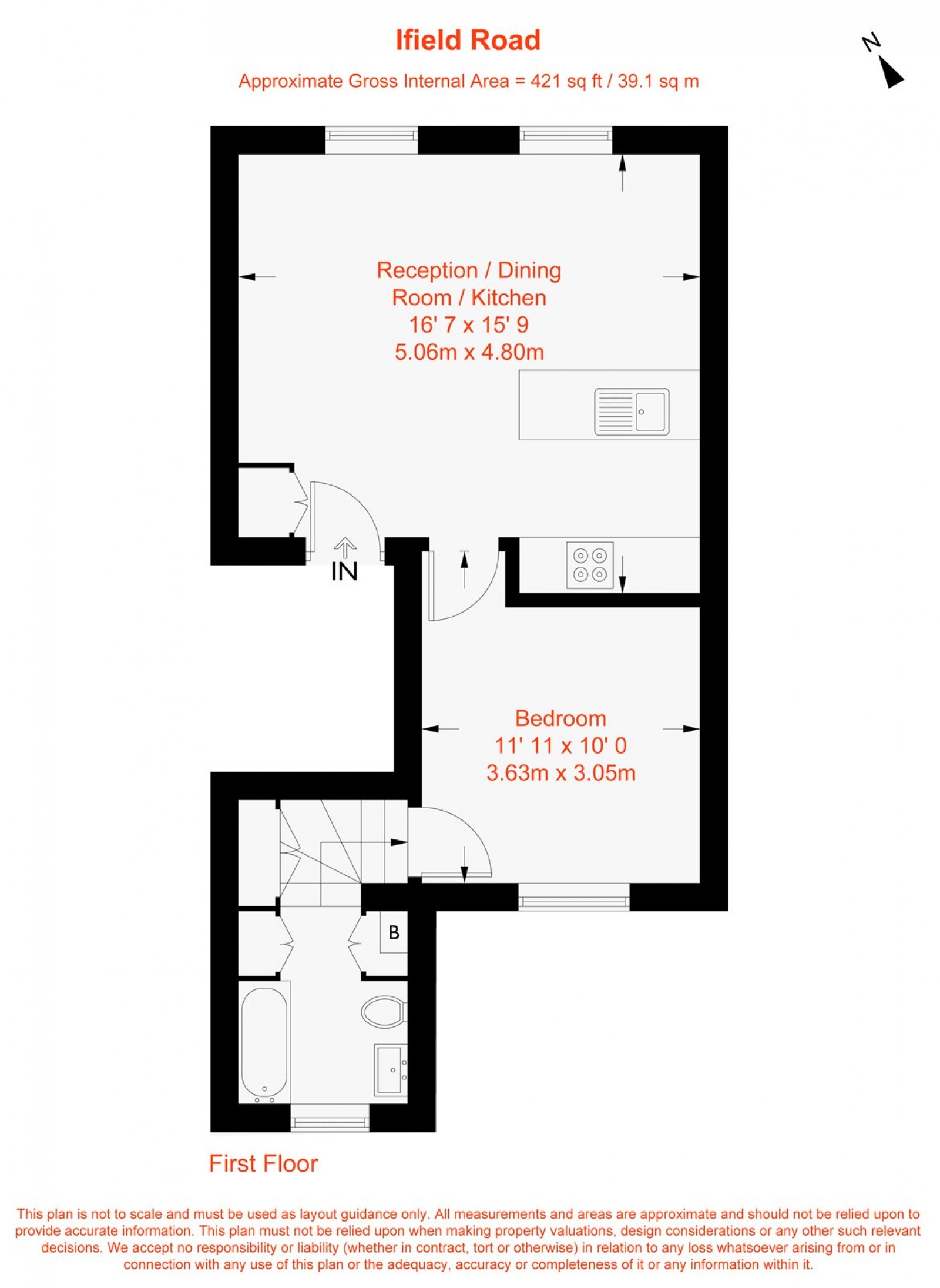Floorplan for Ifield Road, London, SW10