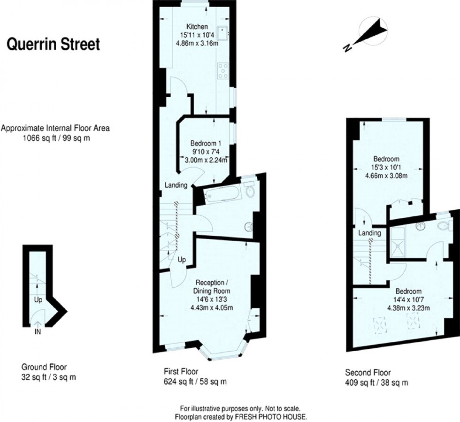 Floorplan for Querrin Street, Fulham, SW6