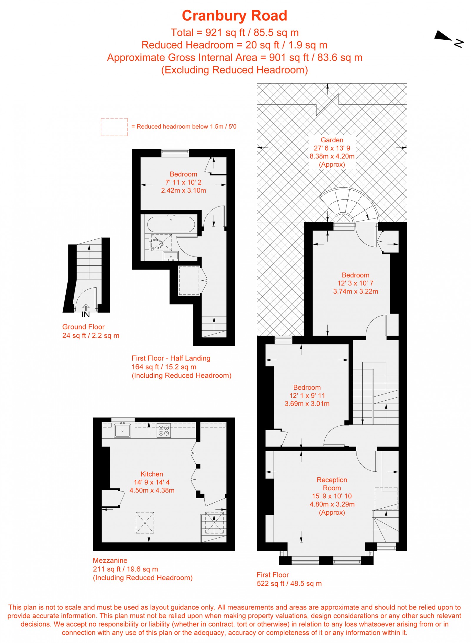 Floorplan for Cranbury Road, Fulham, SW6