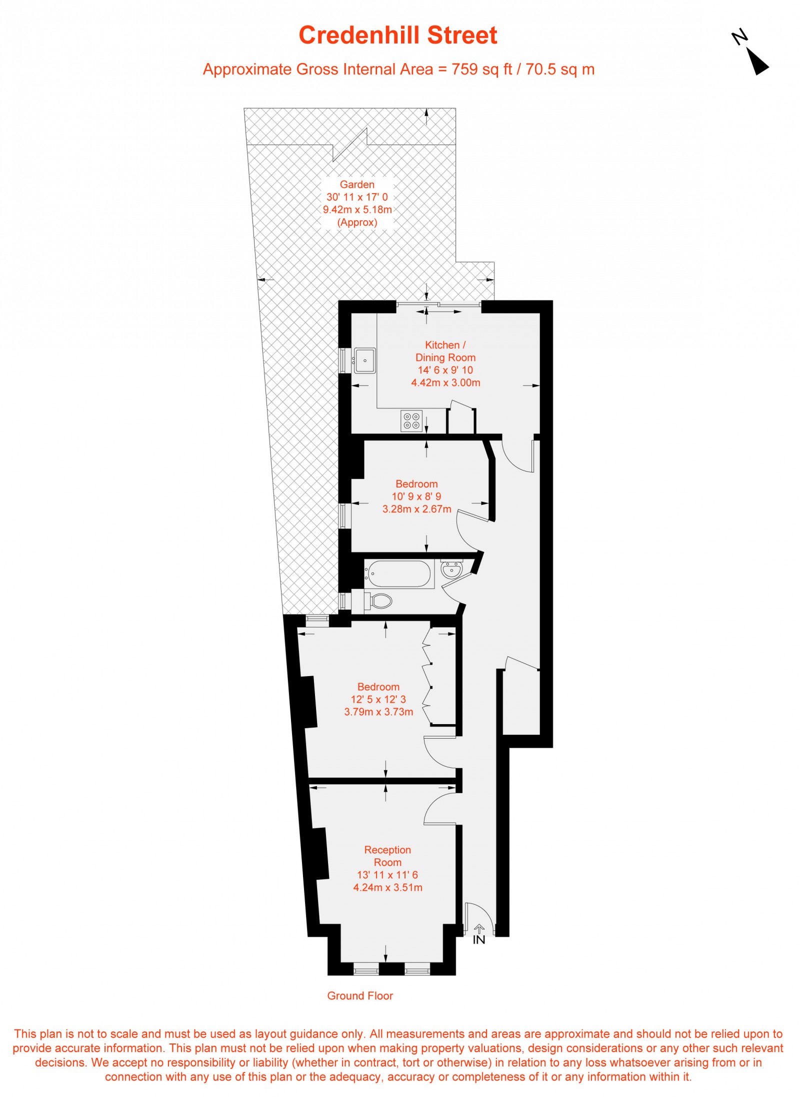 Floorplan for Credenhill Street, London, SW16