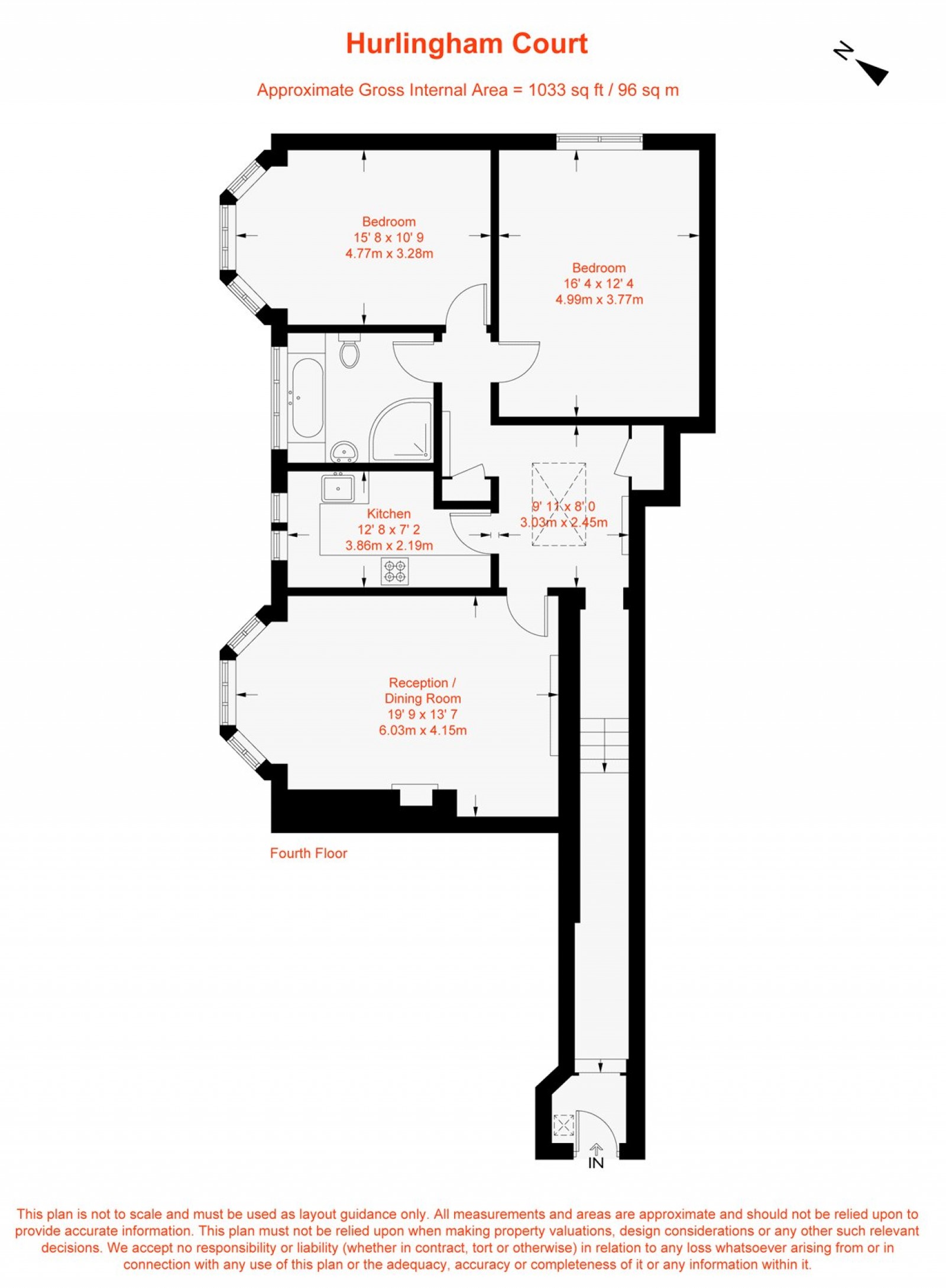 Floorplan for Hurlingham Court, Ranelagh Gardens, SW6