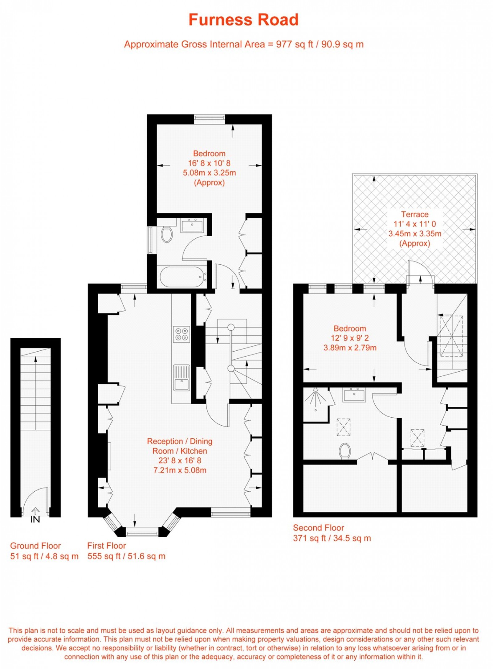 Floorplan for Furness Road, Fulham, SW6
