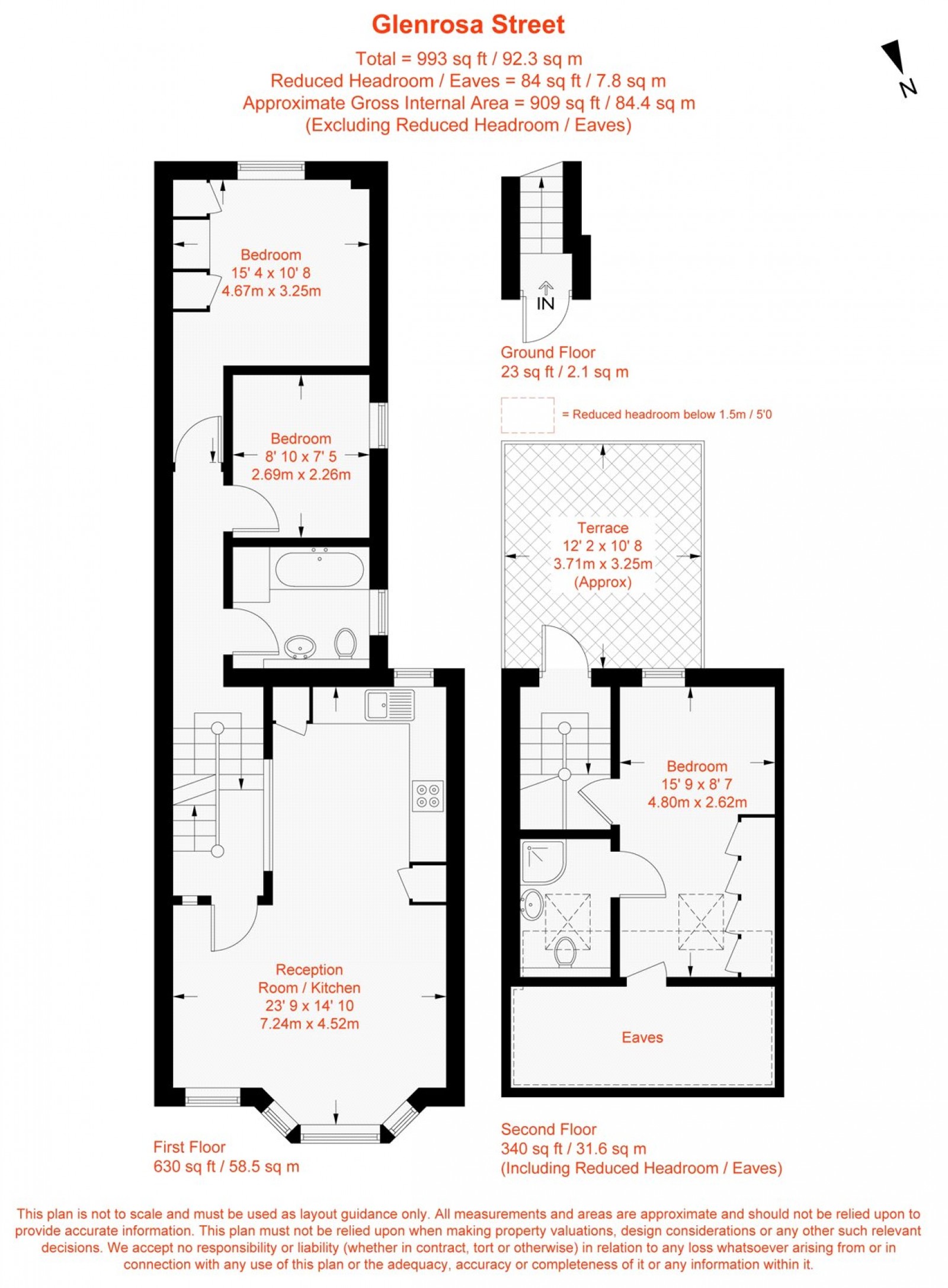 Floorplan for Glenrosa Street, Fulham, SW6