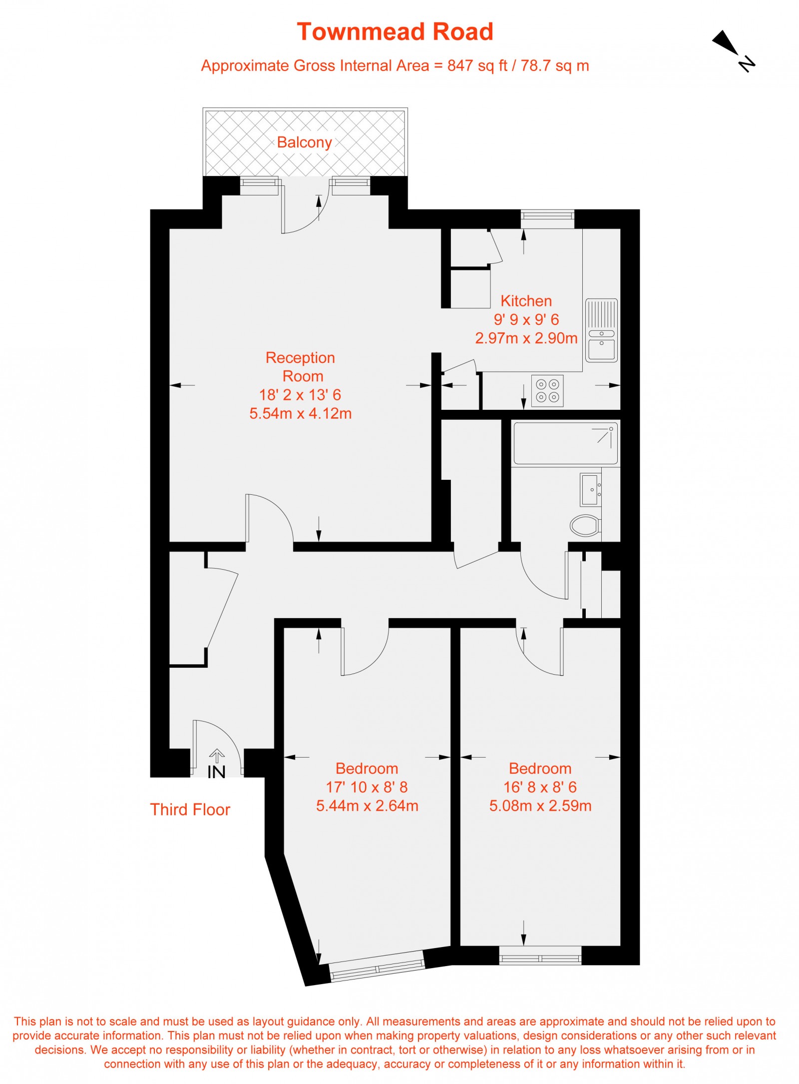 Floorplan for Townmead Road, Fulham, SW6