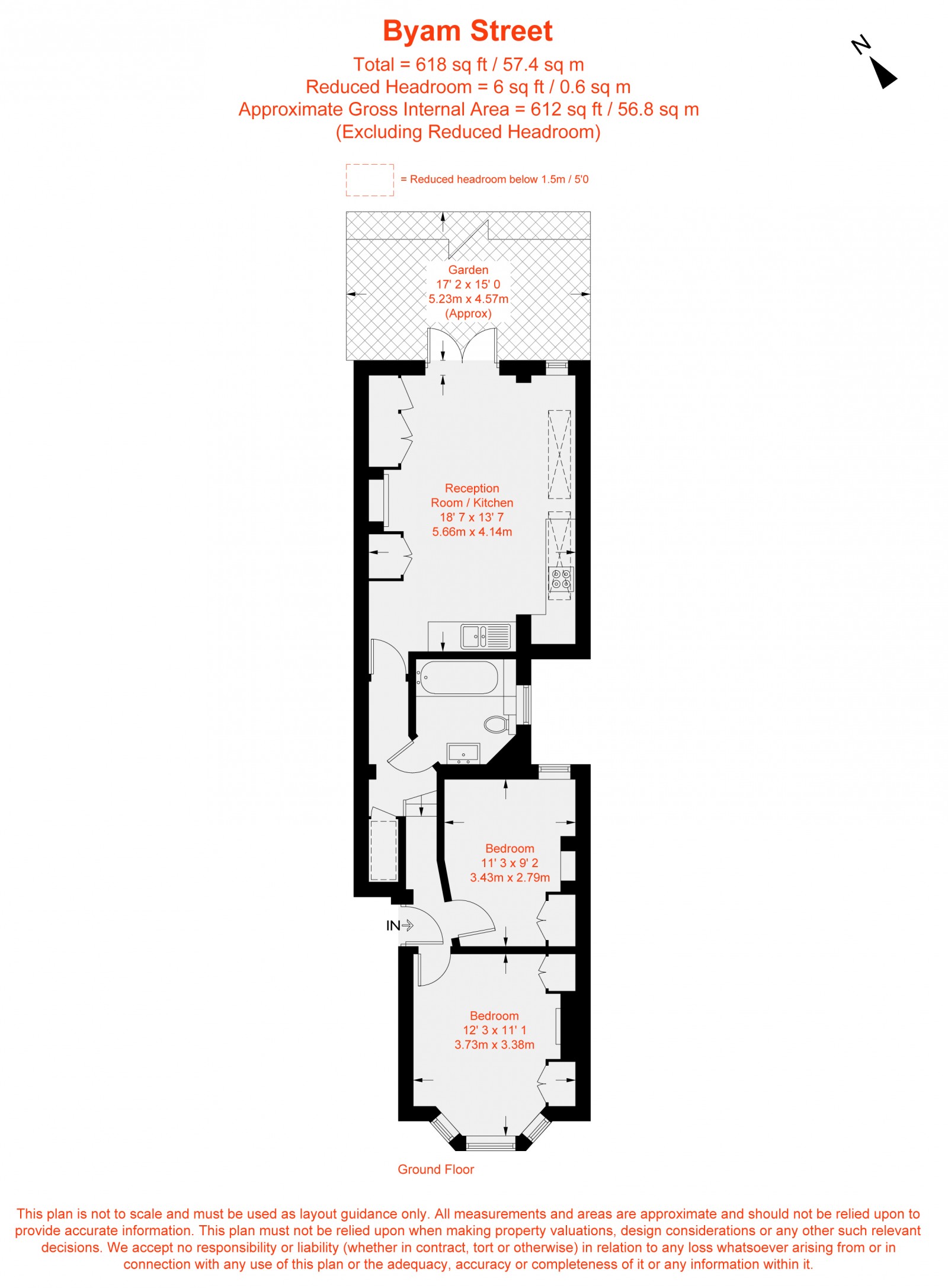 Floorplan for Byam Street, Fulham, SW6