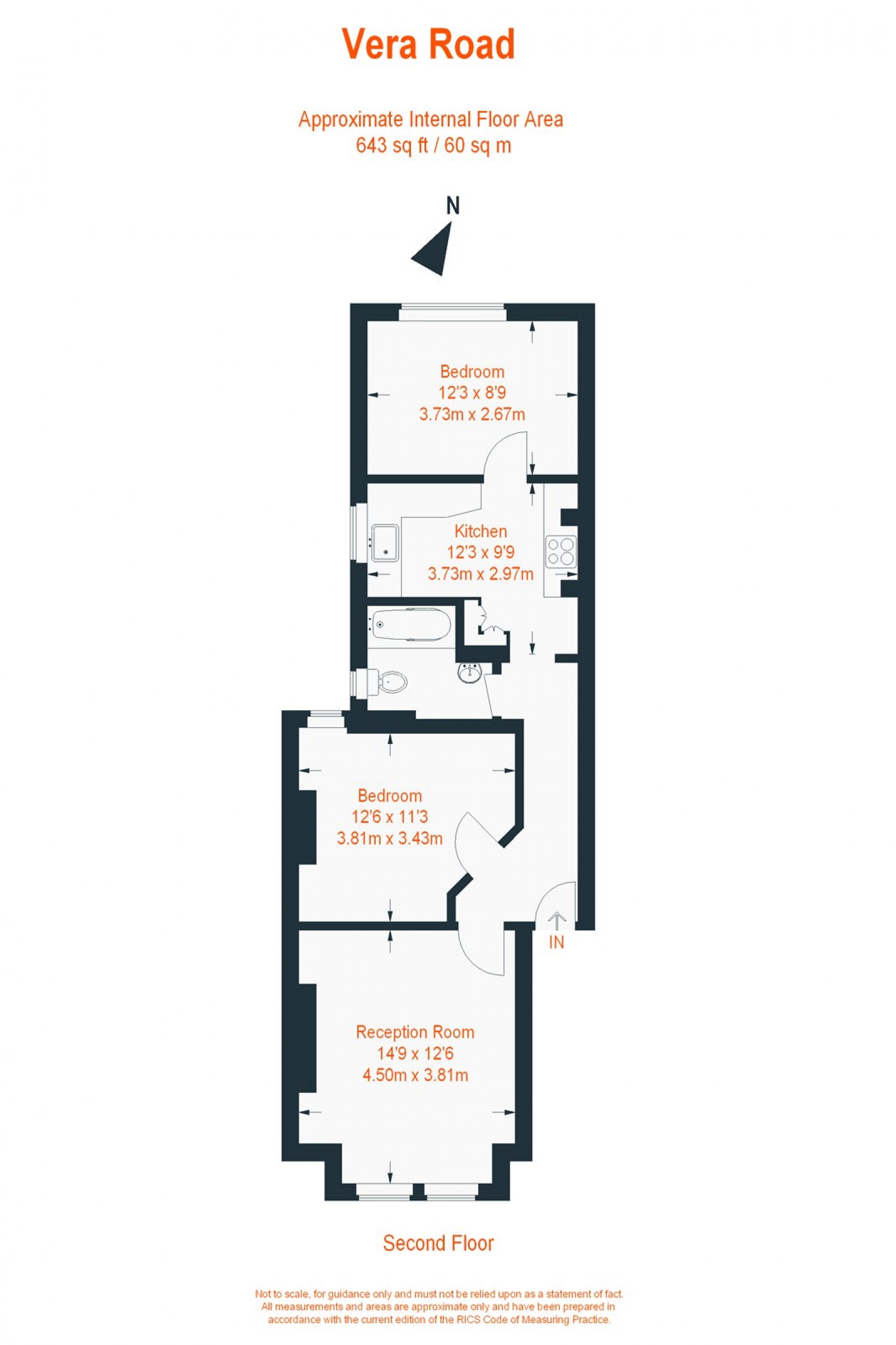 Floorplan for Vera Road, Fulham, SW6