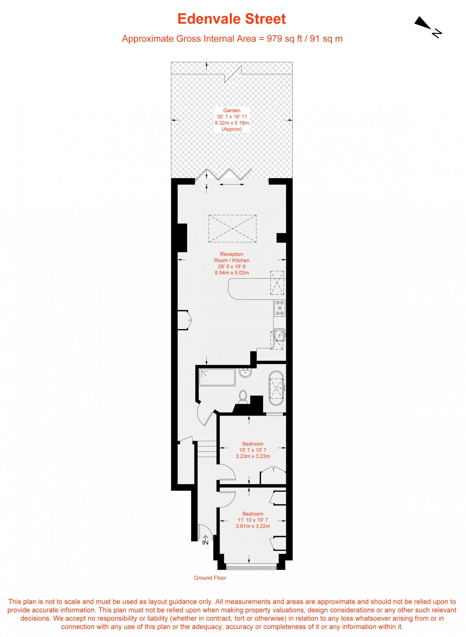 Floorplan for Edenvale Street, Fulham, SW6