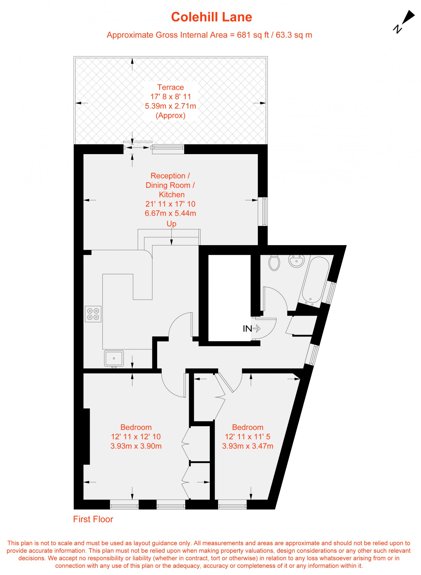 Floorplan for Colehill Lane, London, SW6