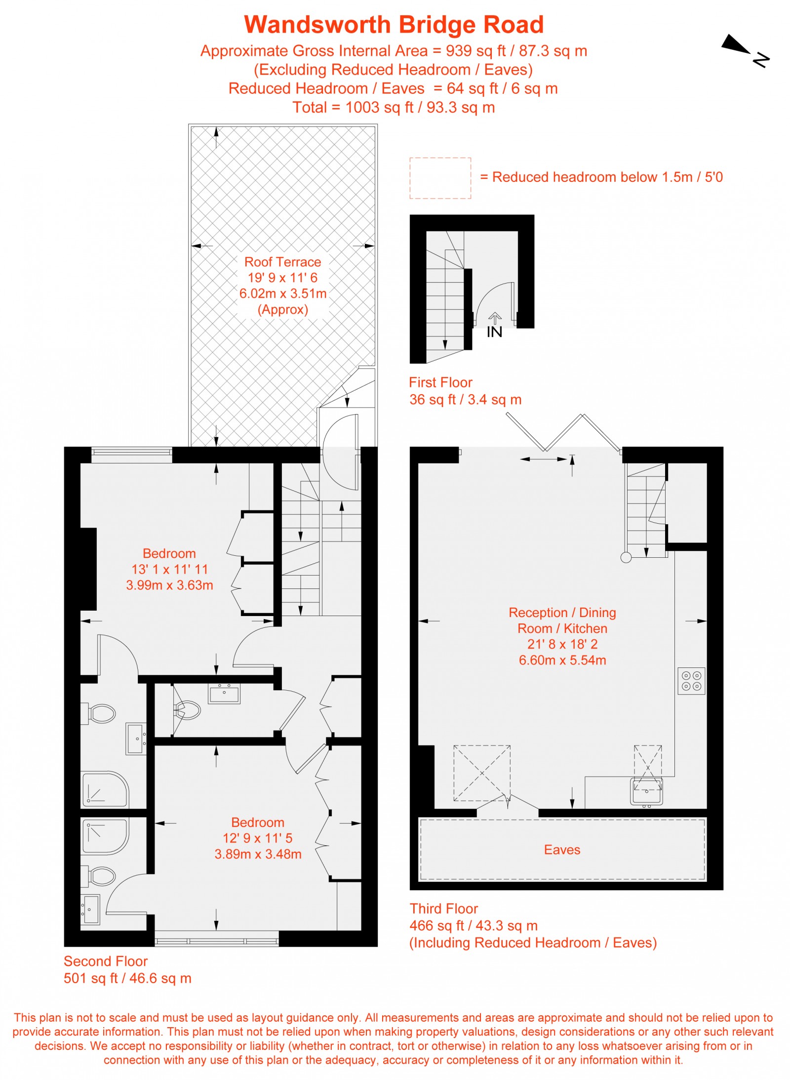 Floorplan for Wandsworth Bridge Road, Fulham, SW6