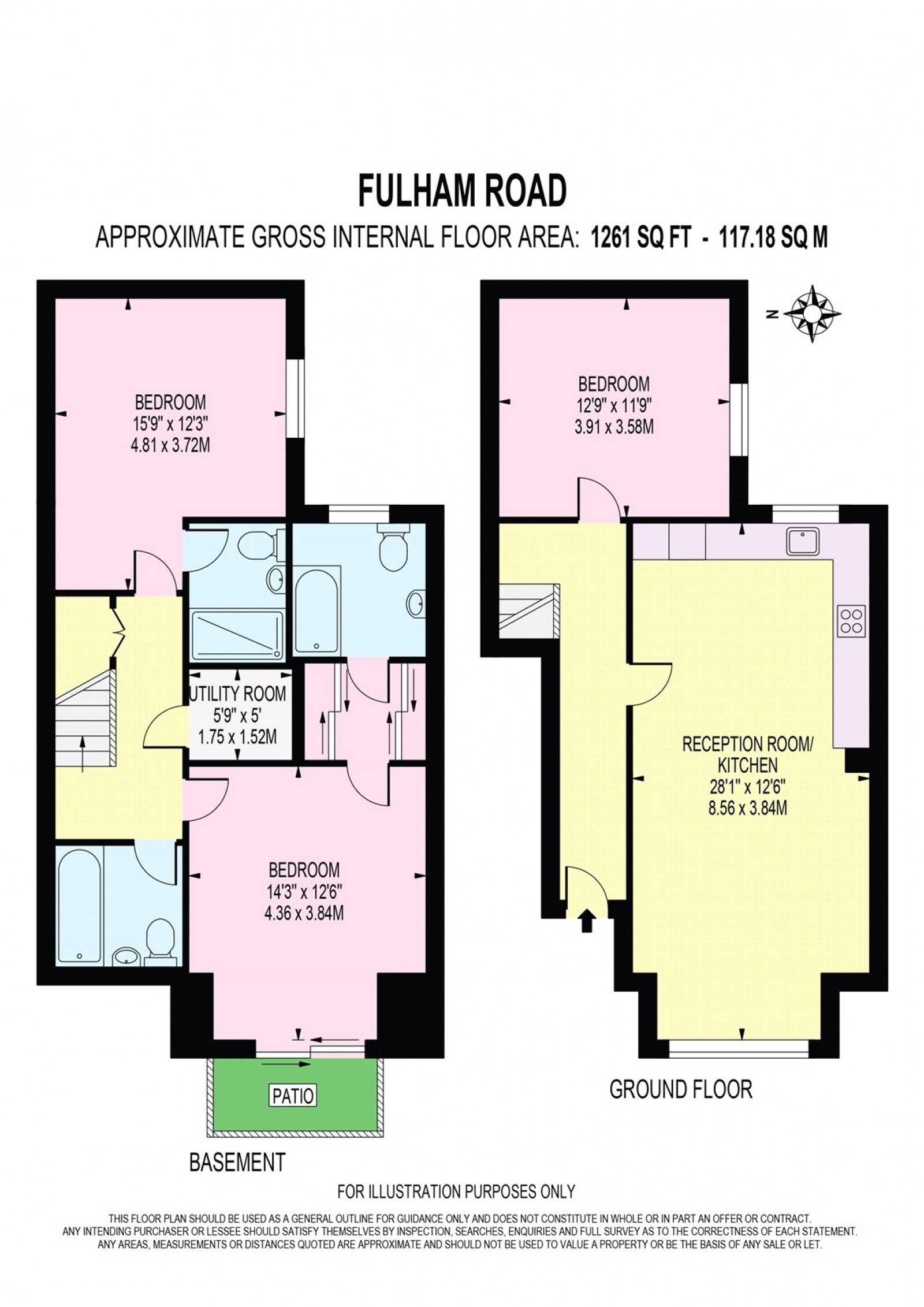 Floorplan for Fulham Palace Road, London, SW6
