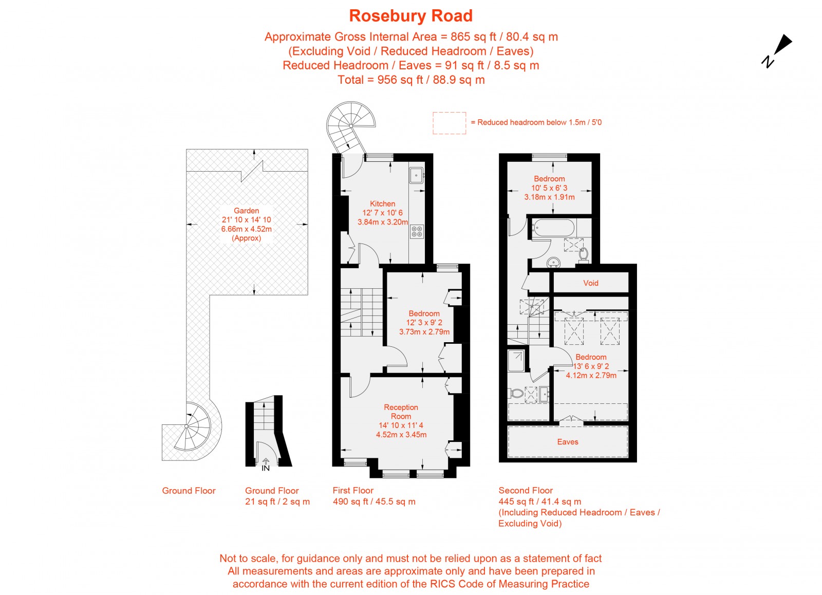 Floorplan for Rosebury Road, Fulham, SW6