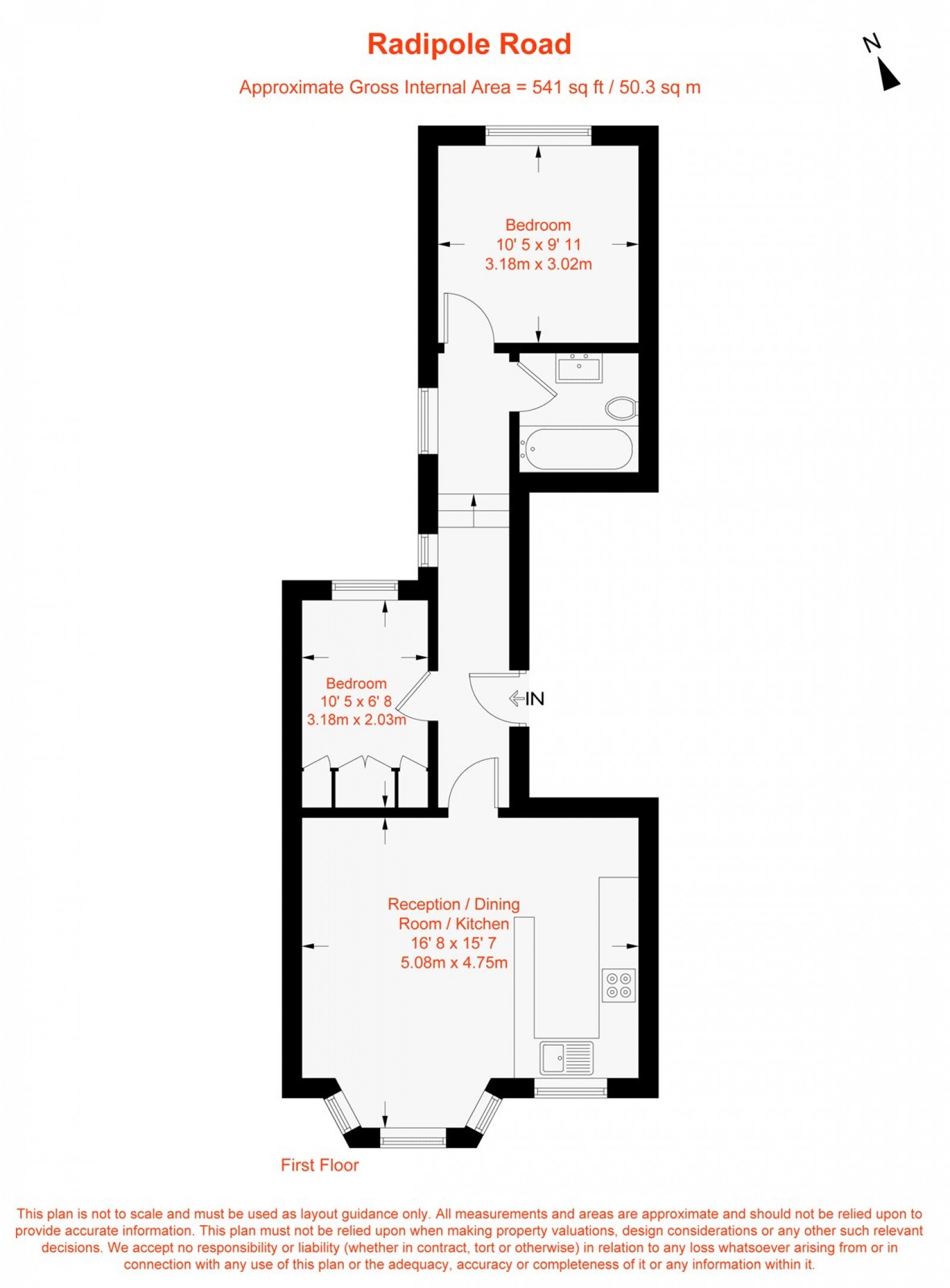 Floorplan for Radipole Road, London, SW6