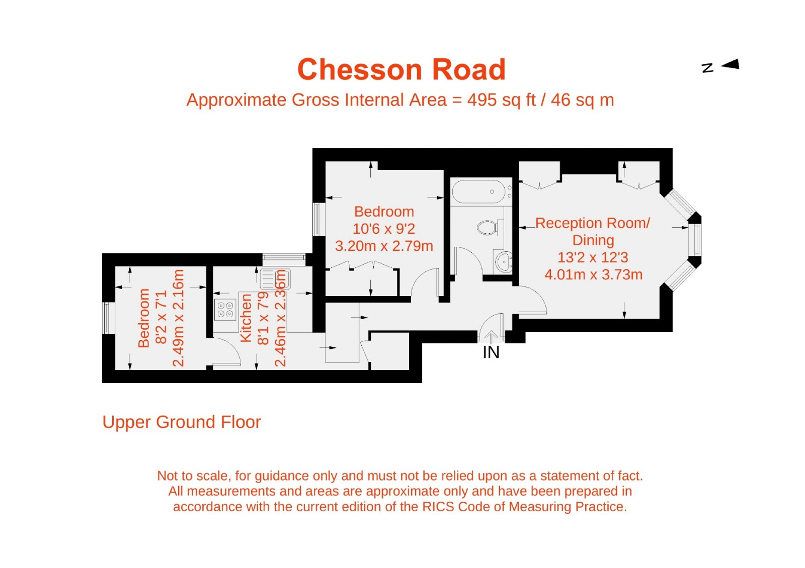 Floorplan for Chesson Road, Fulham, W14