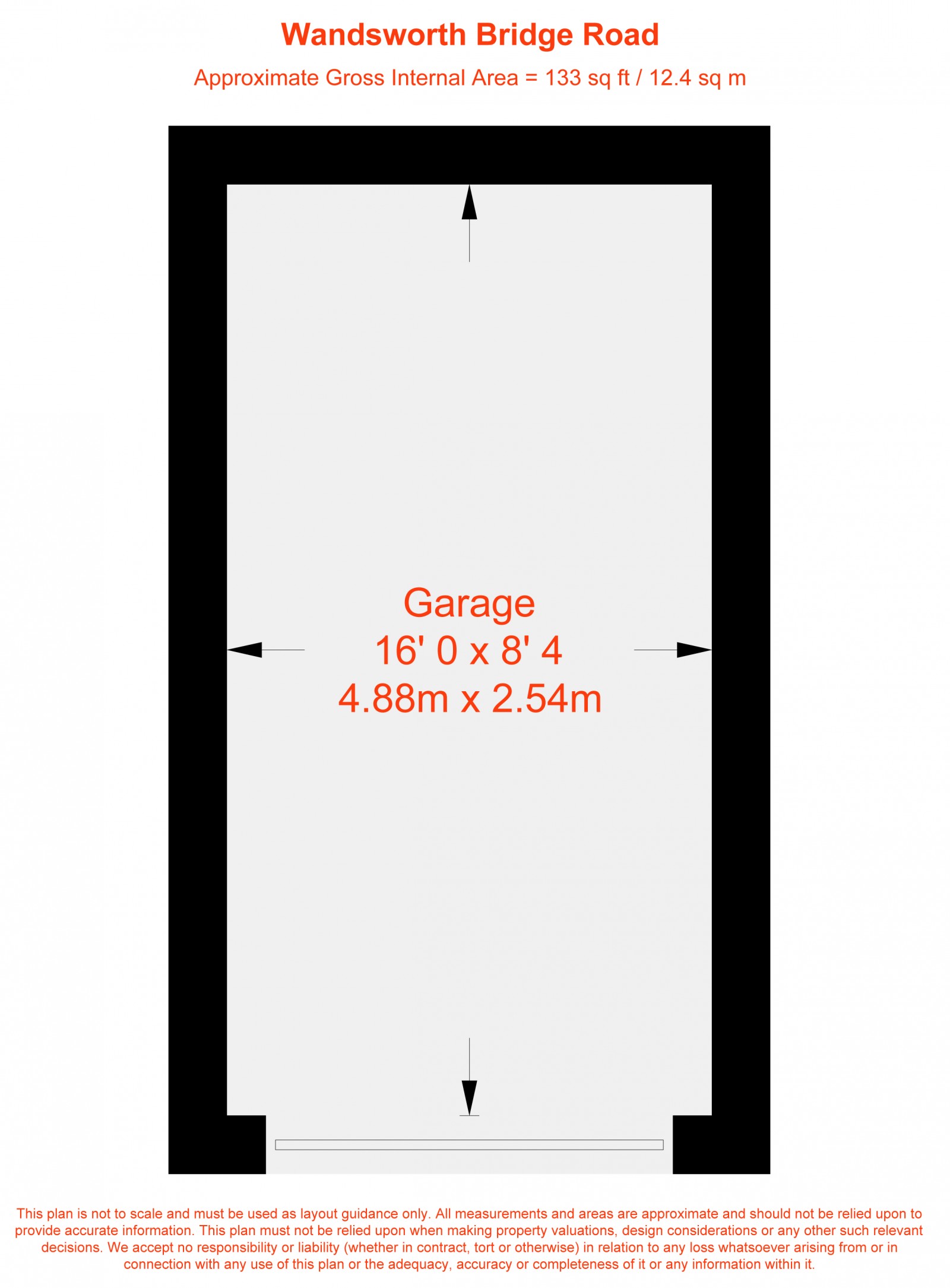 Floorplan for Wandsworth Bridge Road, London, SW6