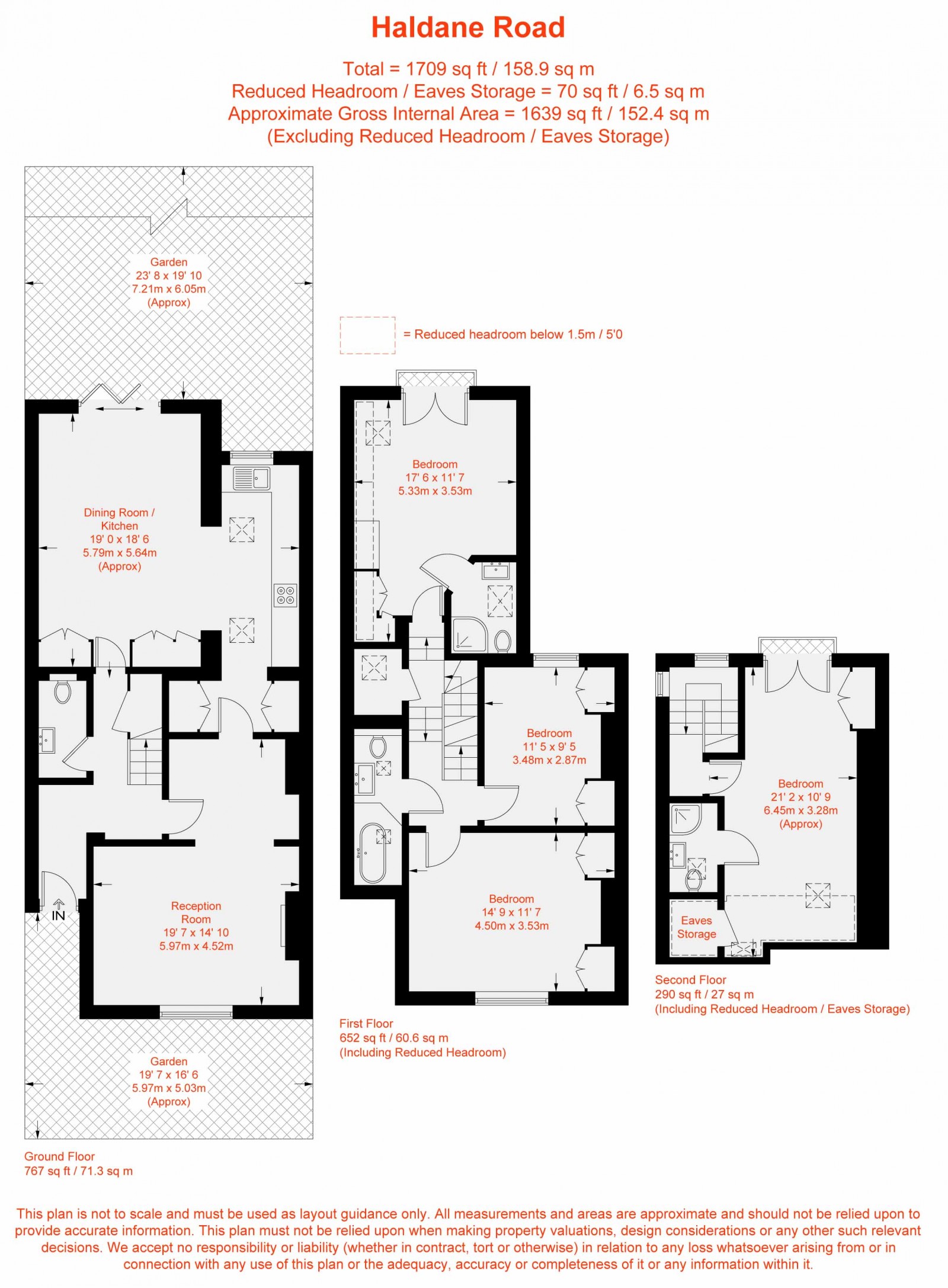 Floorplan for Haldane Road, London, SW6