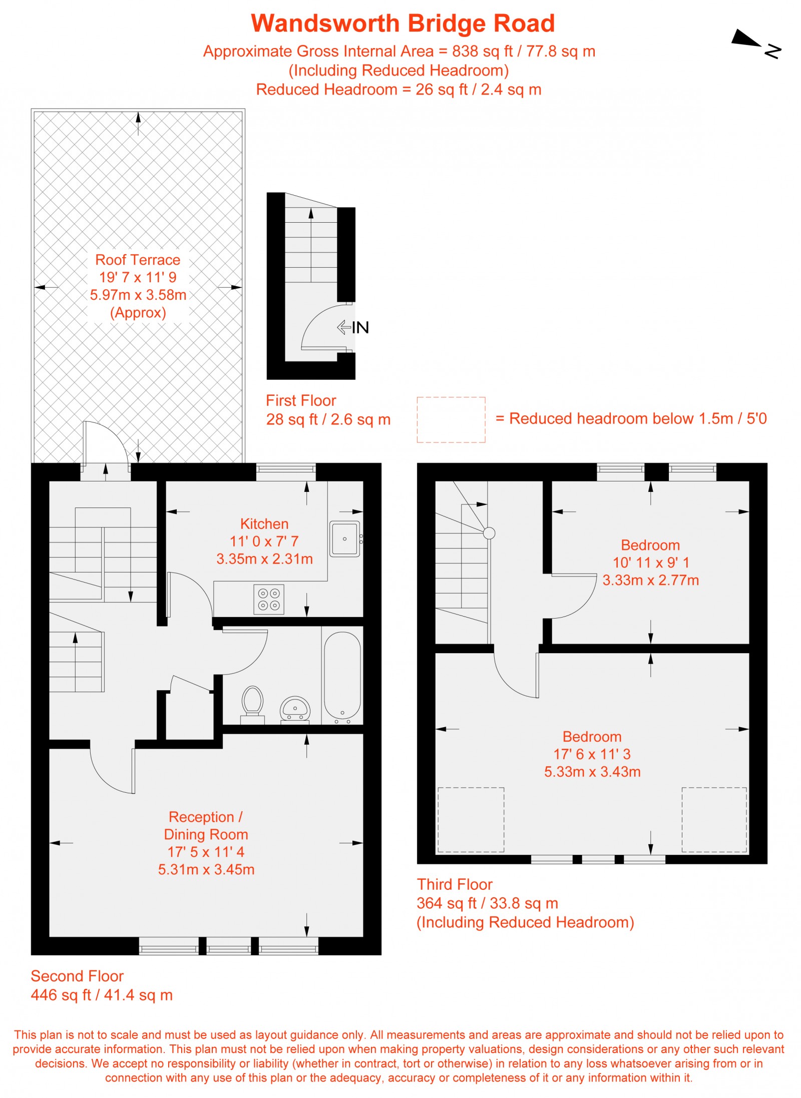 Floorplan for Wandsworth Bridge Road, Fulham, SW6