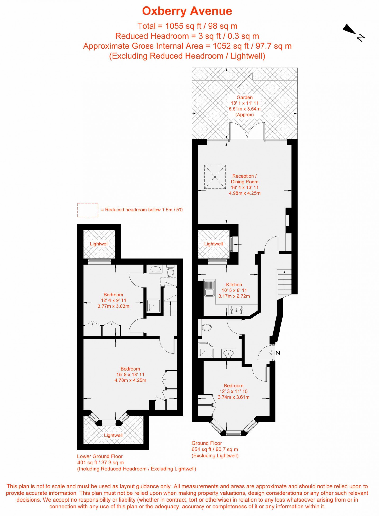 Floorplan for Oxberry Avenue, London, SW6