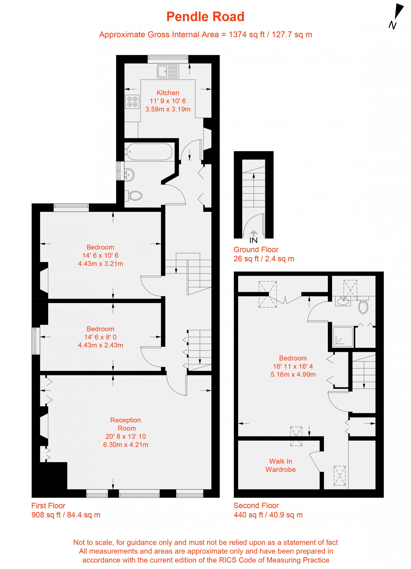 Floorplan for Pendle Road, London, SW16