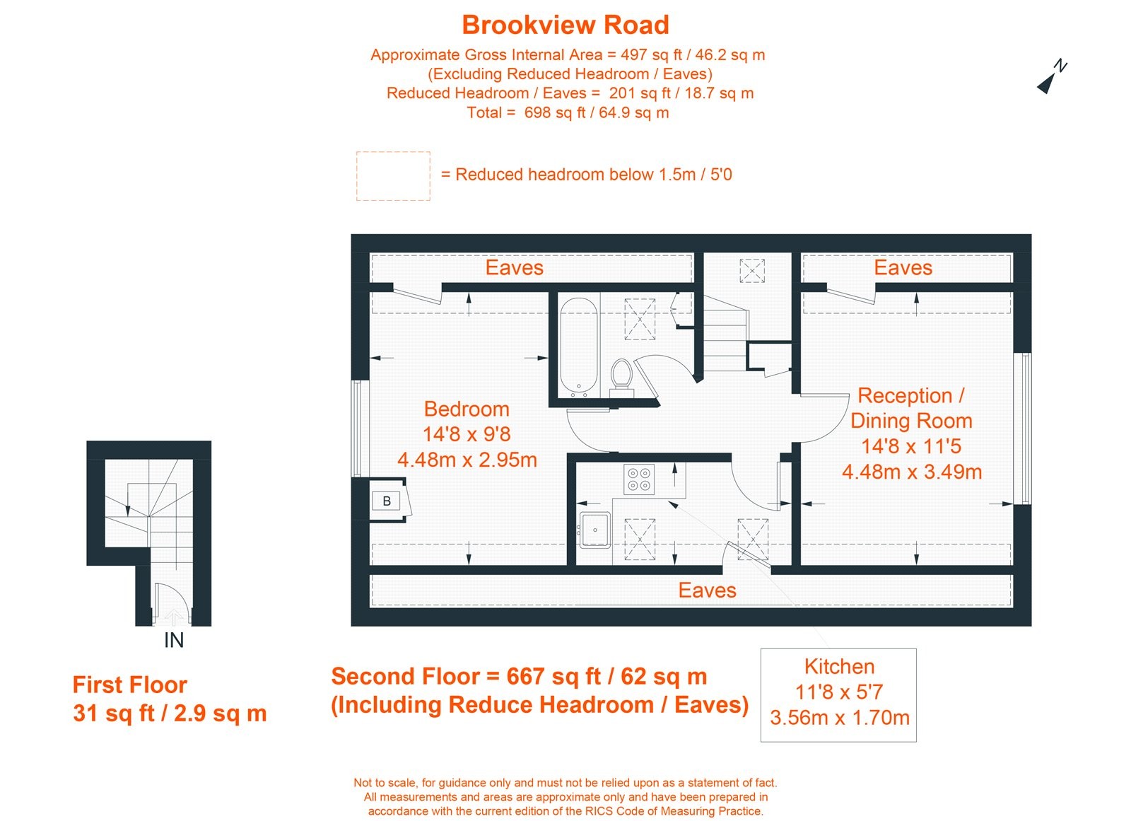 Floorplan for Brookview Road, London, SW16