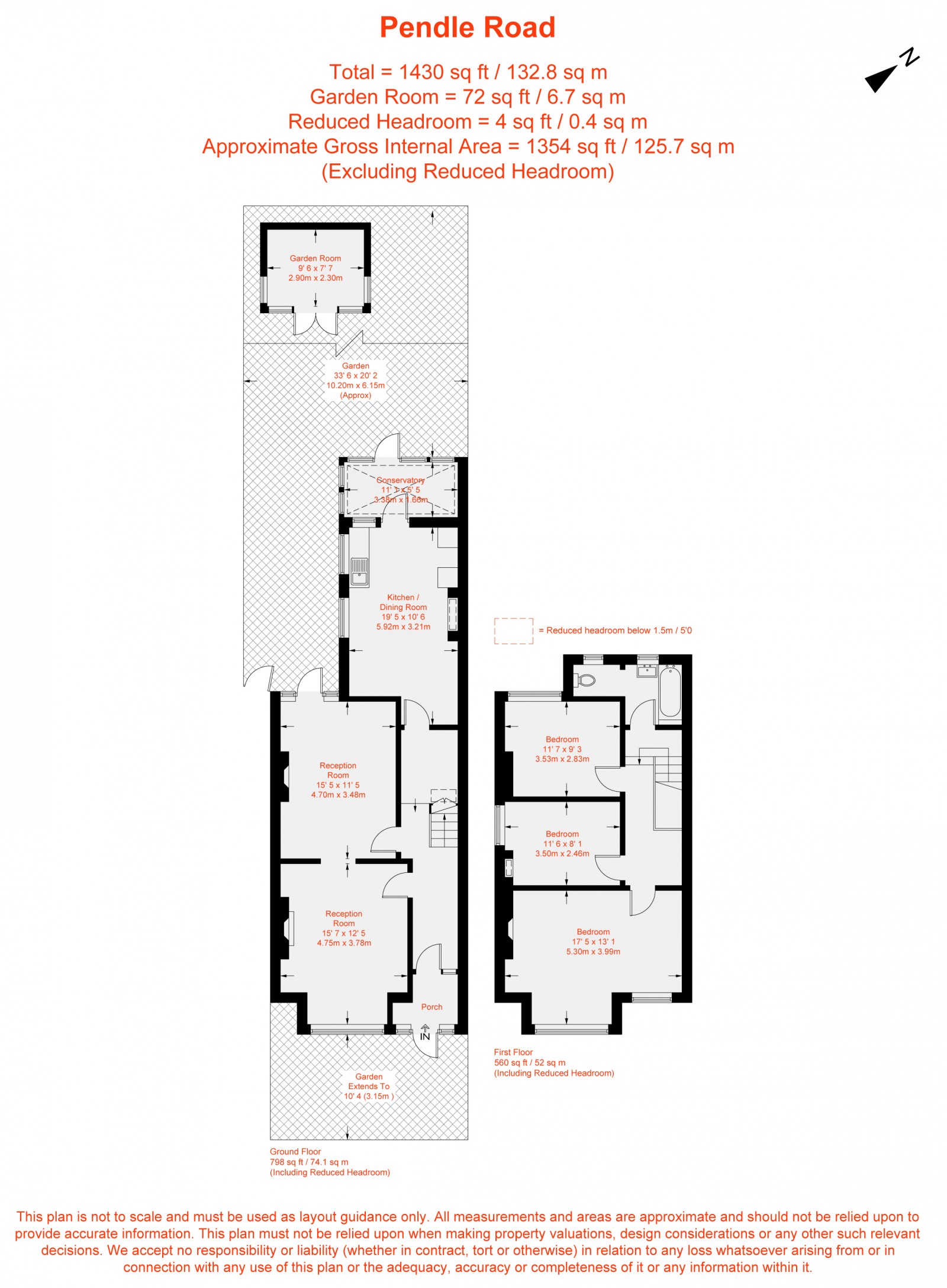 Floorplan for Pendle Road, Furzedown, SW16