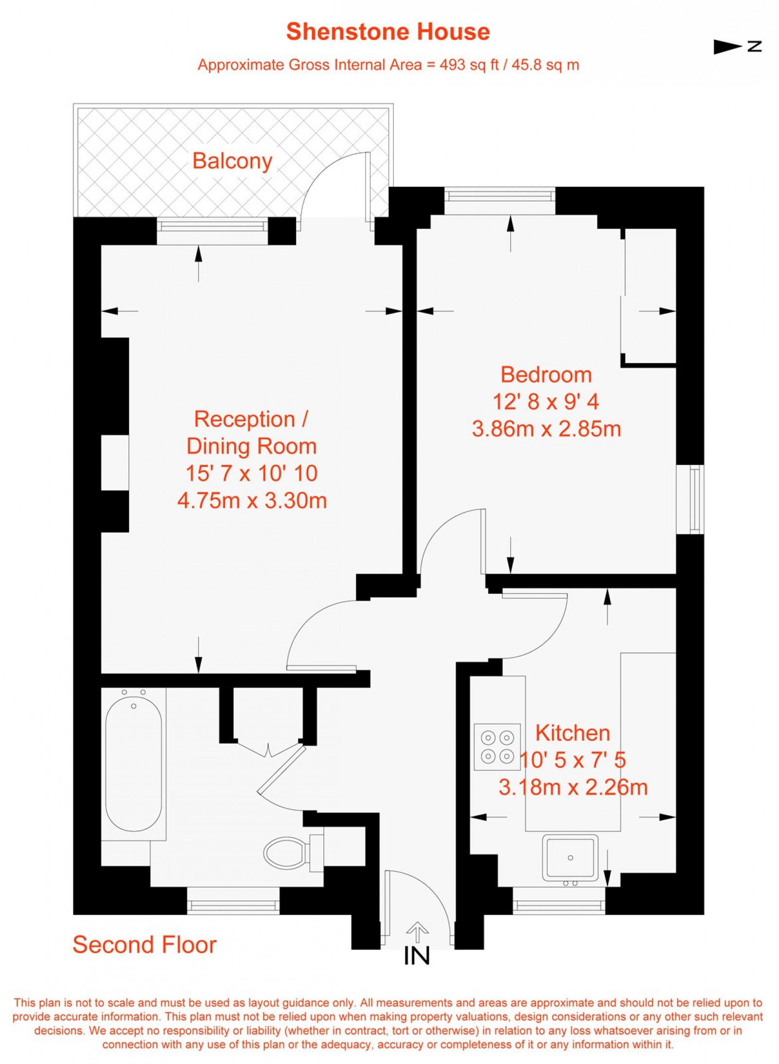 Floorplan for Shenstone House, Aldrington Road, SW16