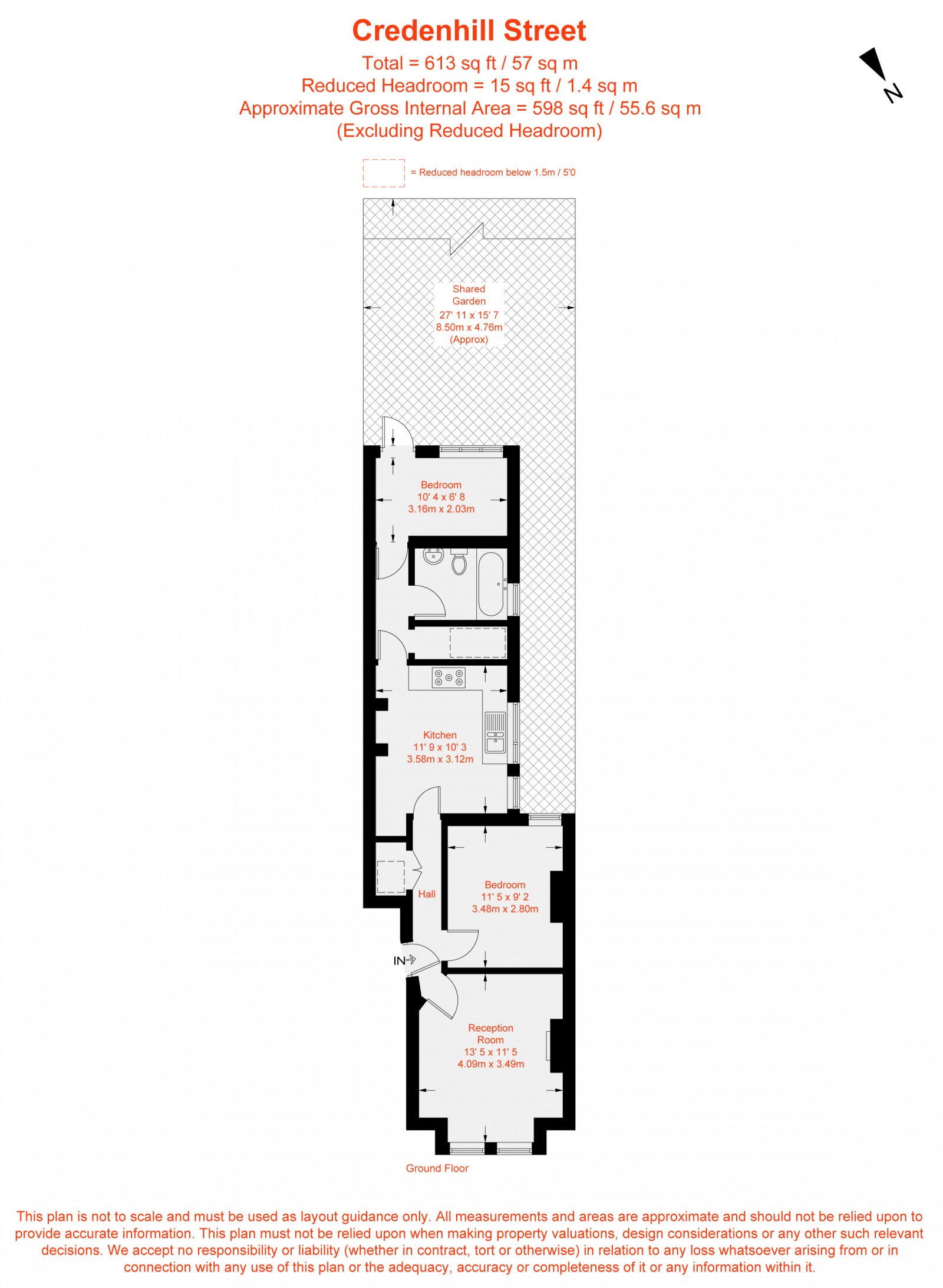 Floorplan for Credenhill Street, London, SW16