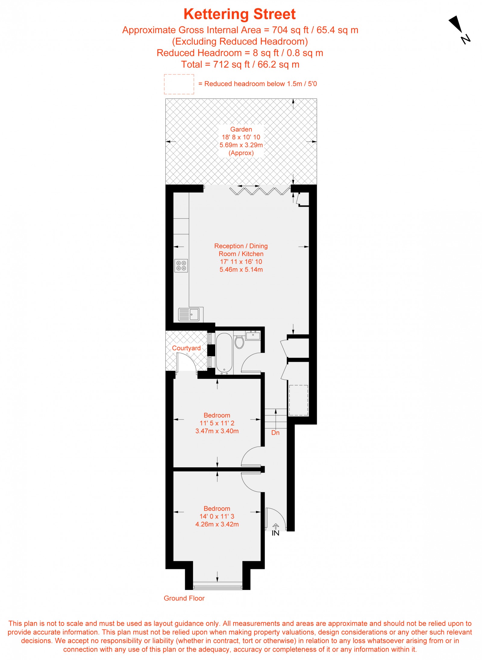 Floorplan for Kettering Street, Furzedown, SW16