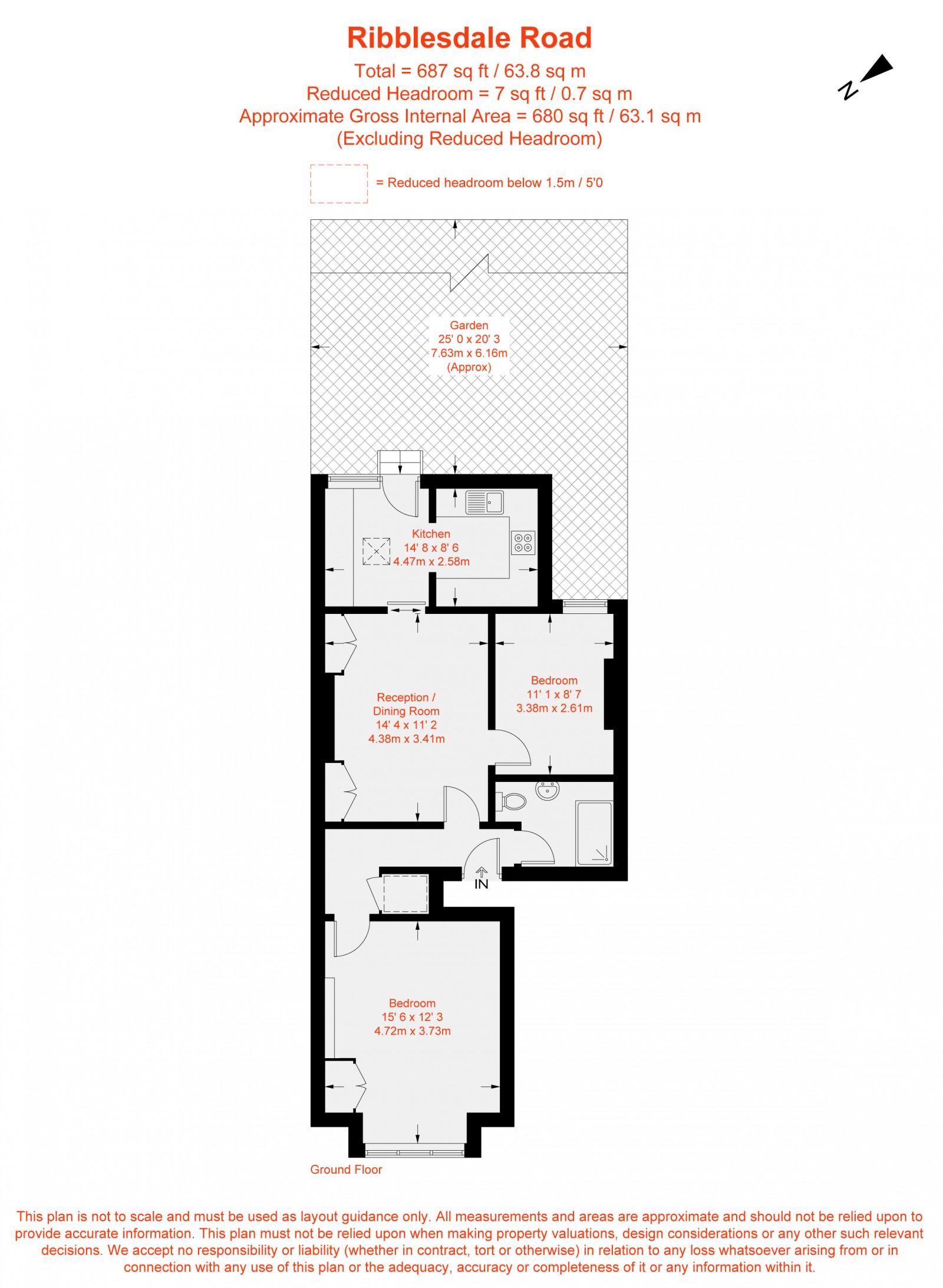 Floorplan for Ribblesdale Road, Furzedown, SW16