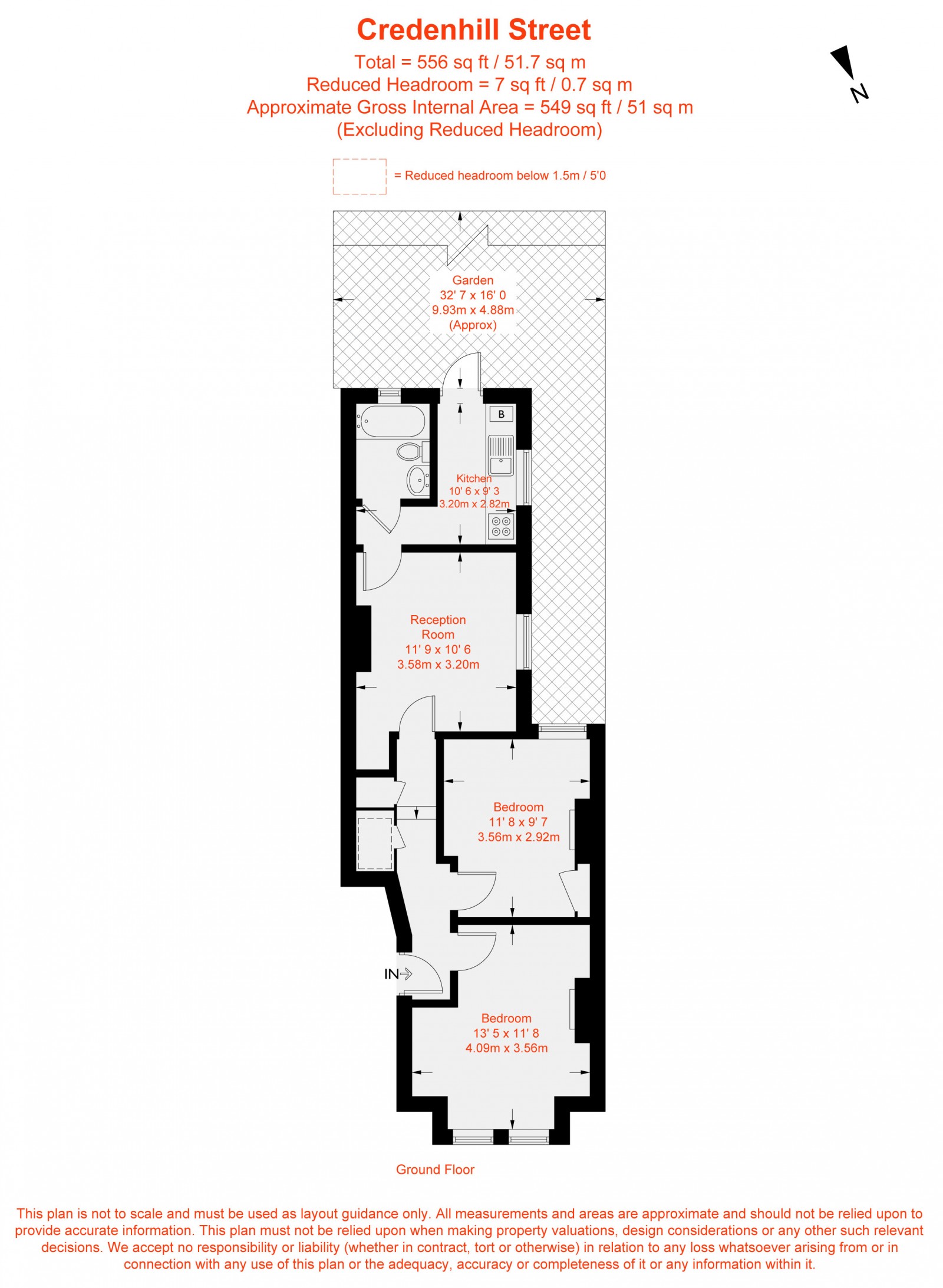 Floorplan for Credenhill Street, London, SW16