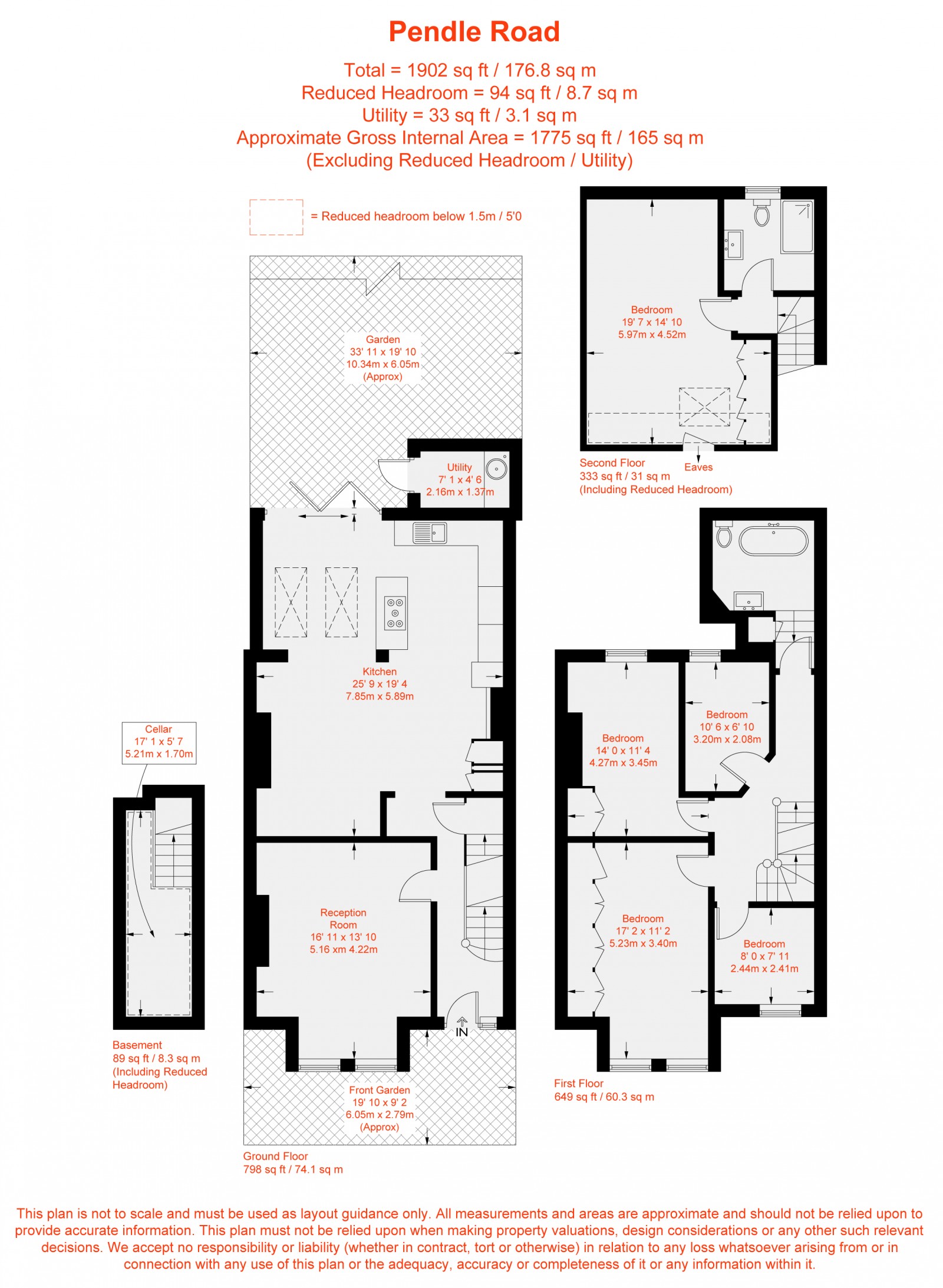 Floorplan for Pendle Road, Furzedown, SW16