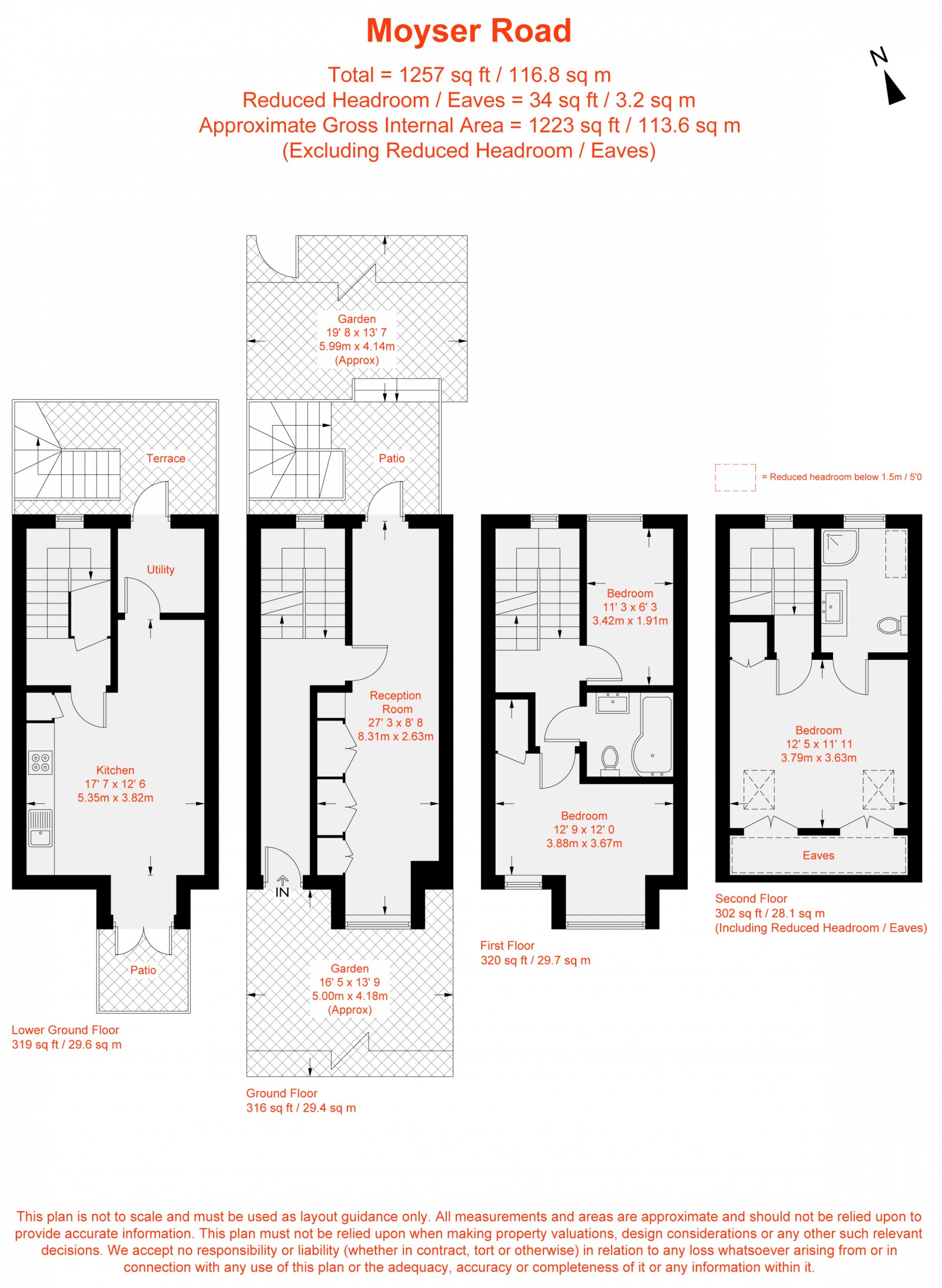 Floorplan for Moyser Road, Furzedown, SW16