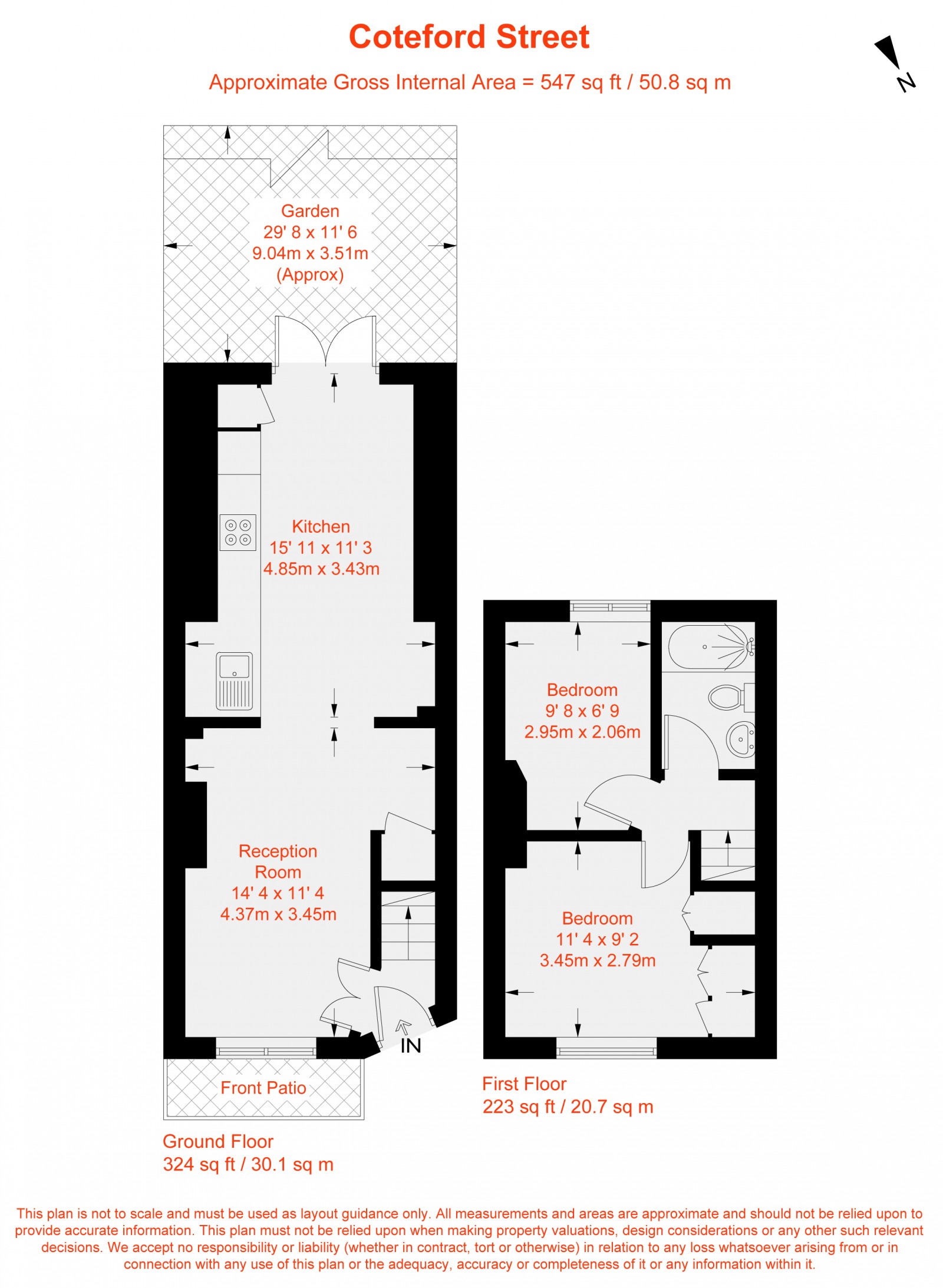 Floorplan for Coteford Street, Tooting Broadway, SW17