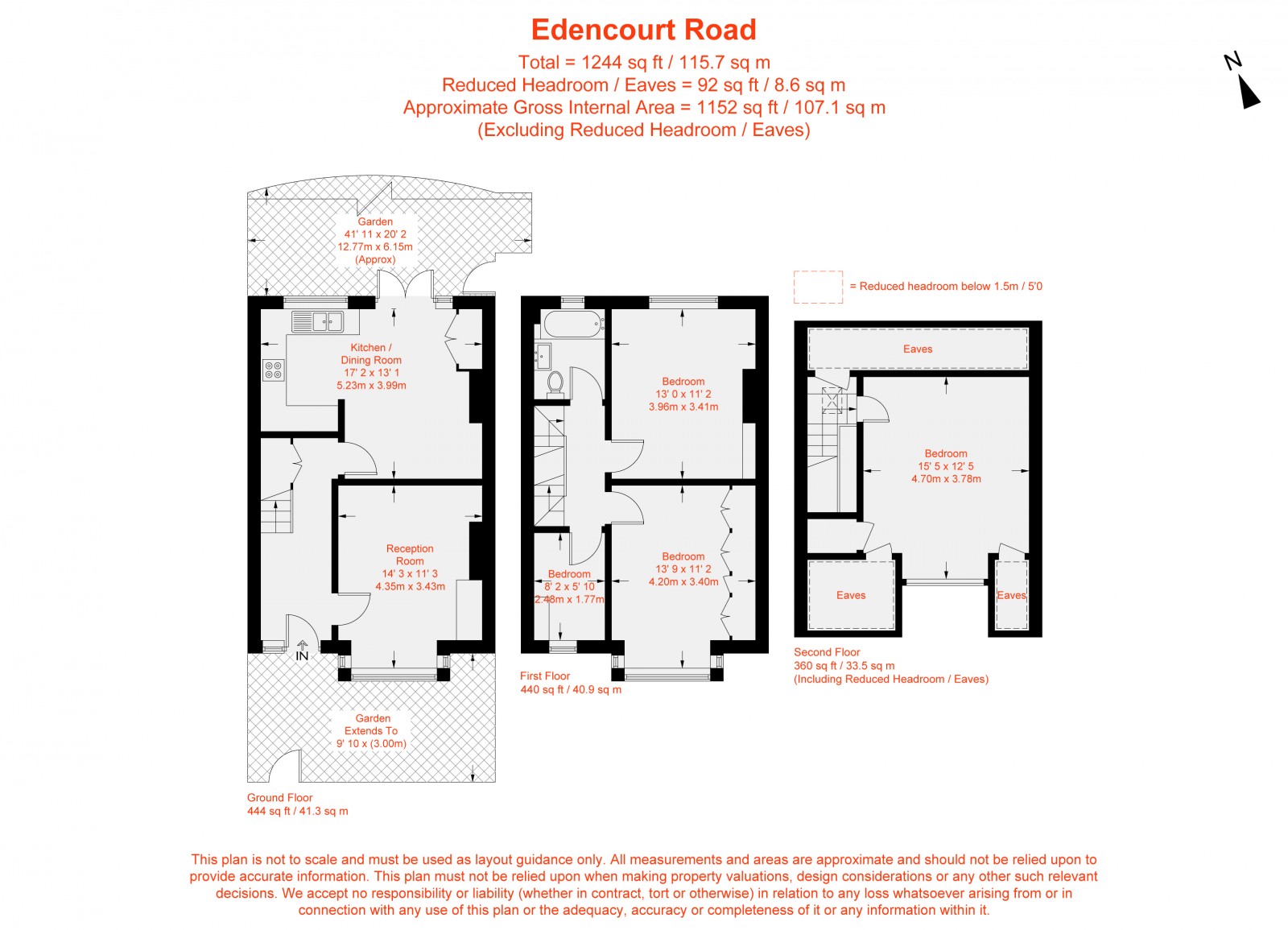 Floorplan for Edencourt Road, Furzedown, SW16