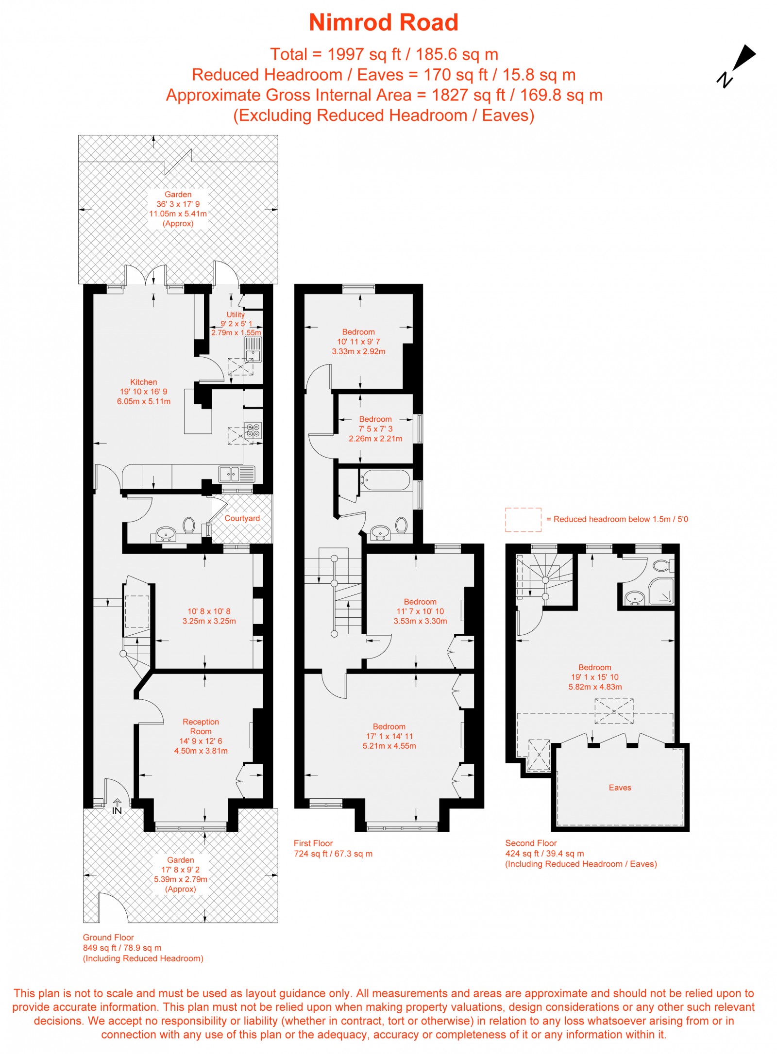 Floorplan for Nimrod Road, Furzedown, SW16