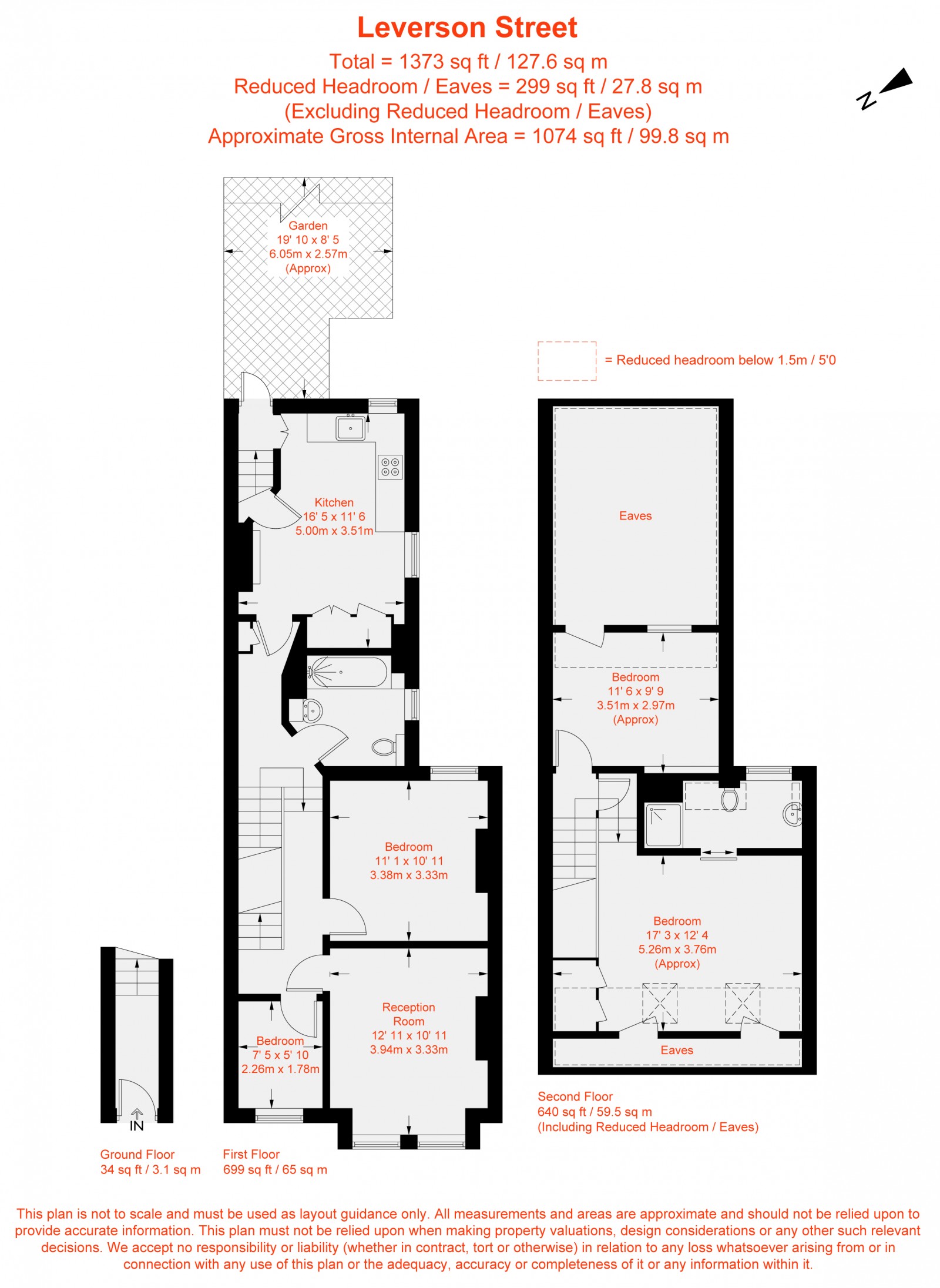 Floorplan for Leverson Street, Furzedown, SW16