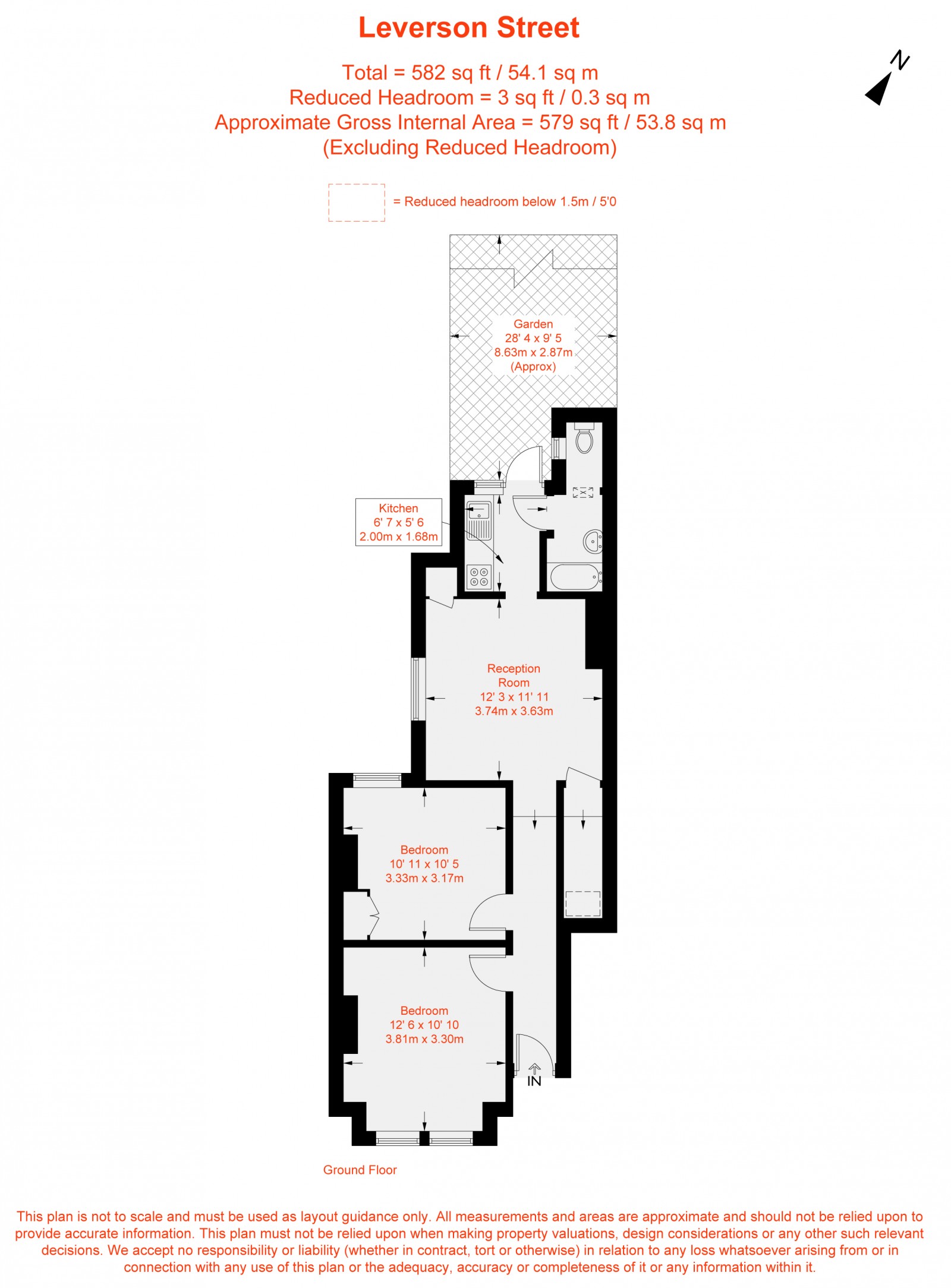 Floorplan for Leverson Street, Furzedown, SW16