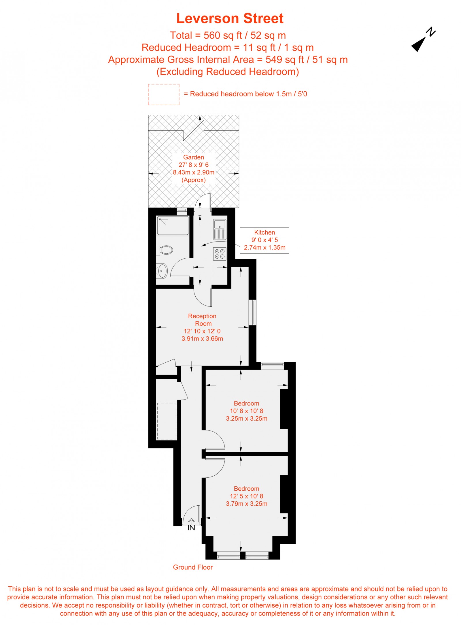 Floorplan for Leverson Street, Furzedown, SW16