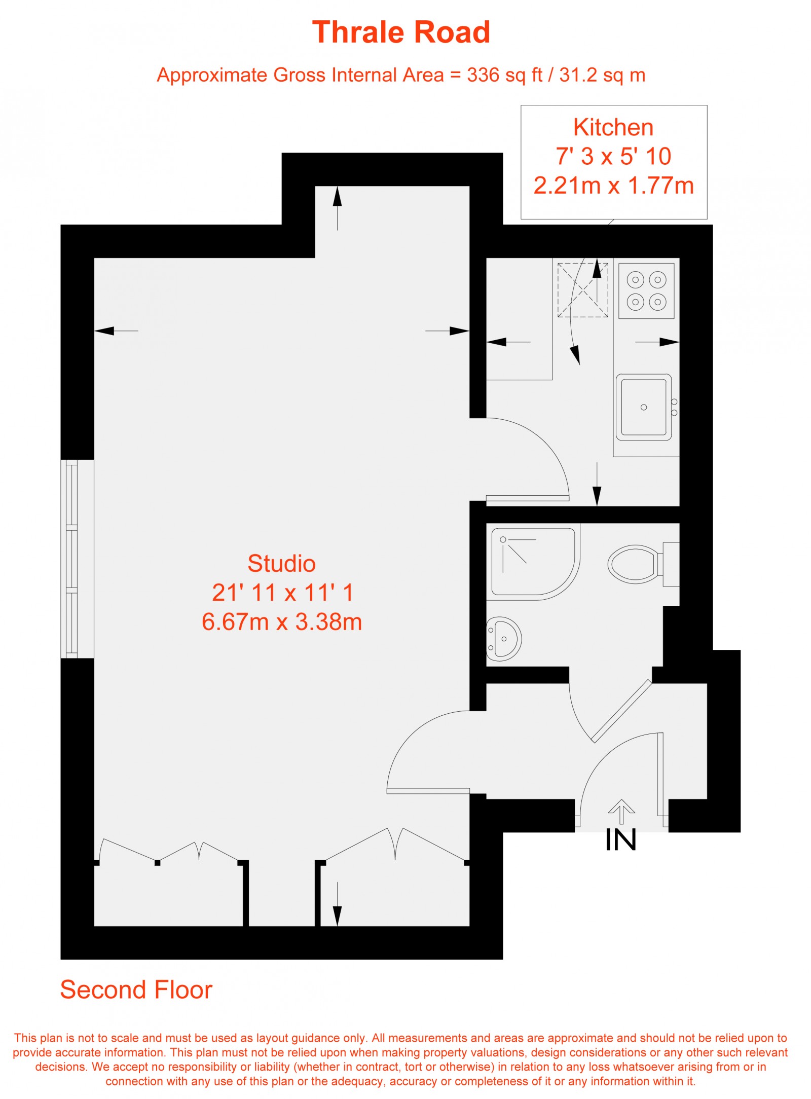 Floorplan for Thrale Road, London, SW16