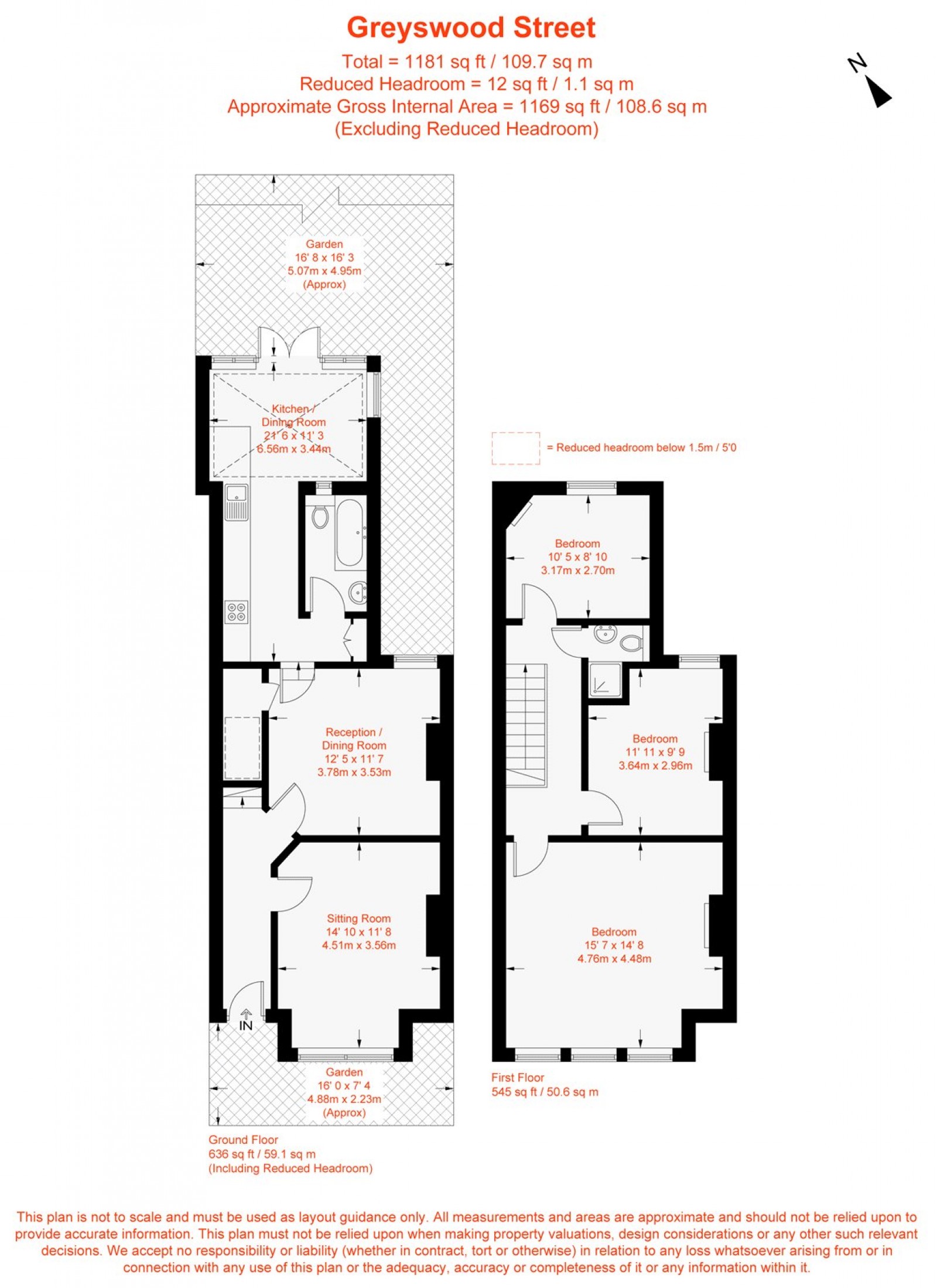 Floorplan for Greyswood Street, Furzedown, SW16