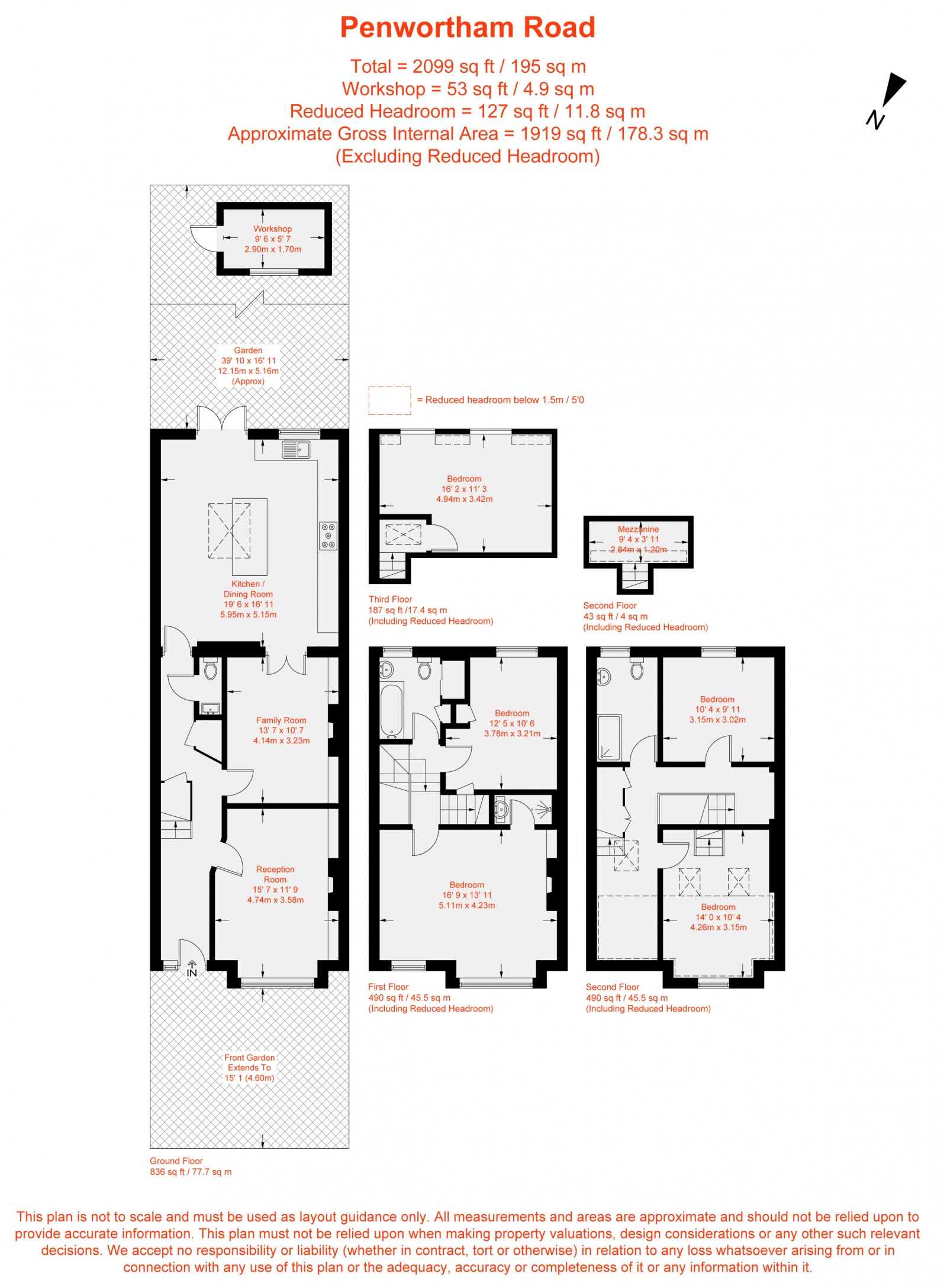 Floorplan for Penwortham Road, Furzedown, SW16
