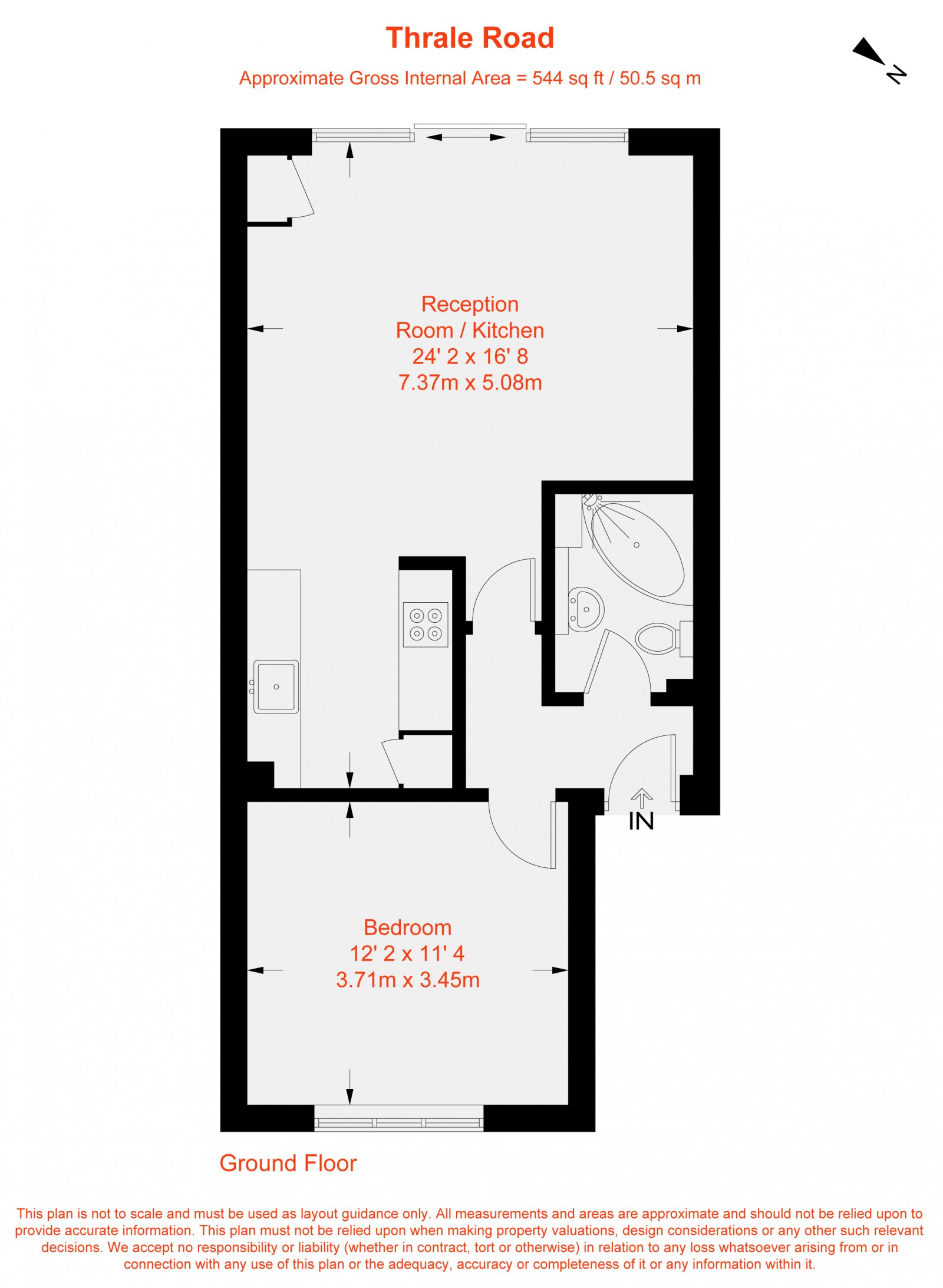 Floorplan for Thrale Road, Furzedown, SW16