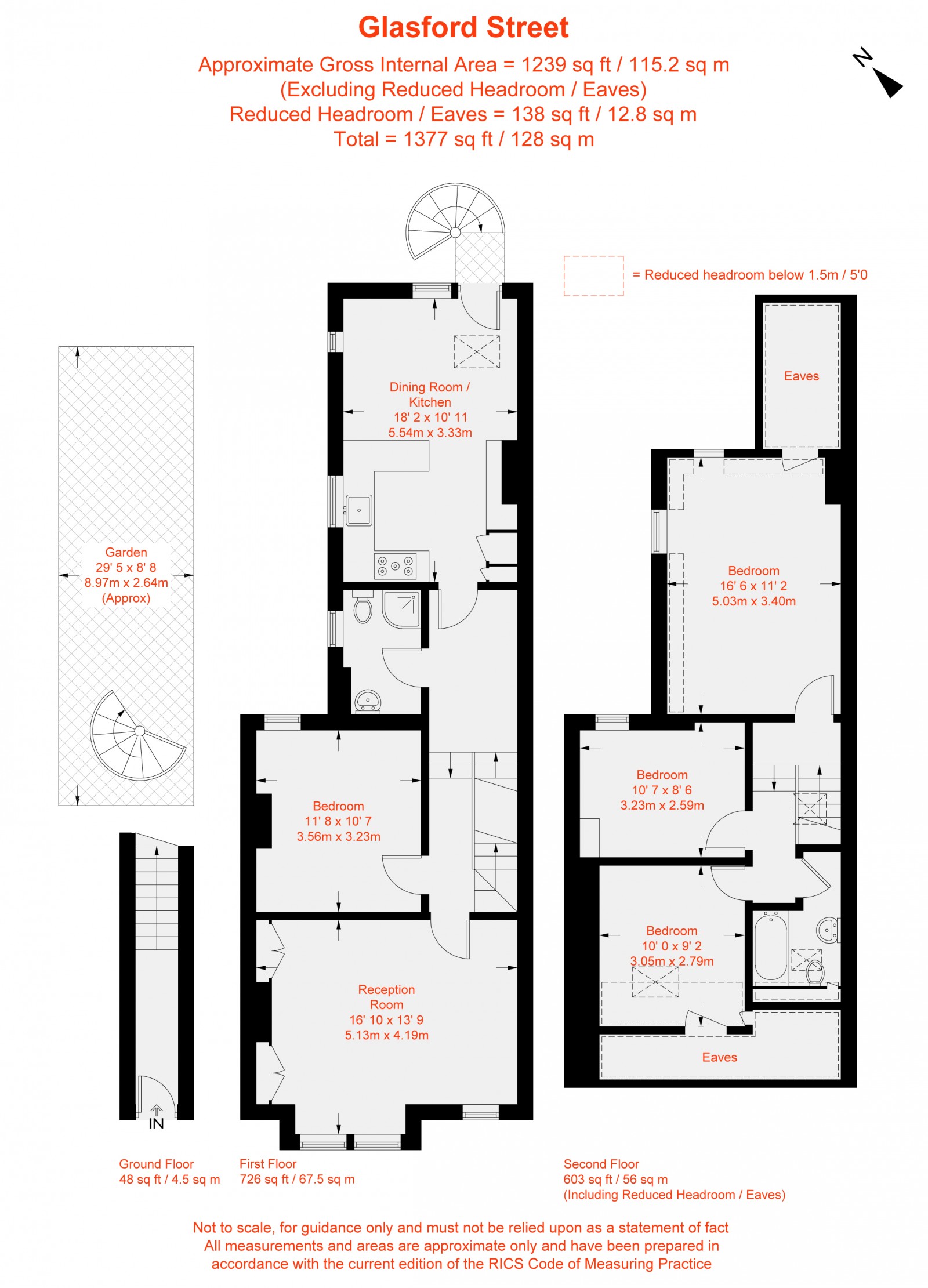 Floorplan for Glasford Street, Tooting, SW17