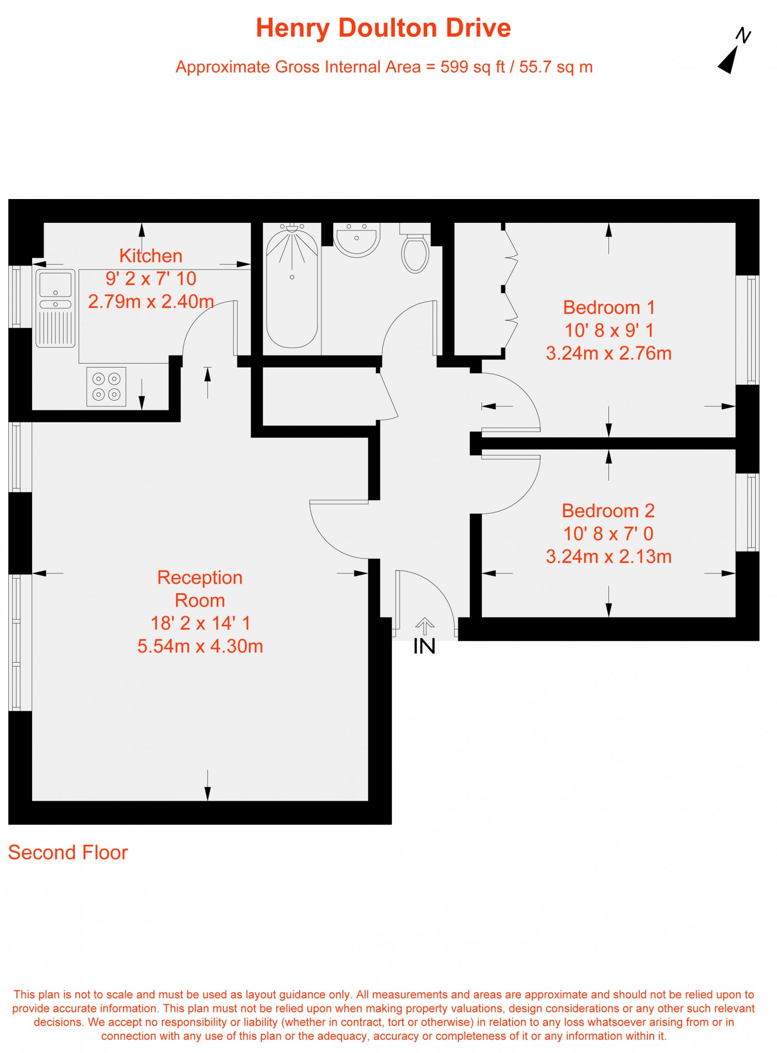 Floorplan for Henry Doulton Drive, Heritage Park, SW17