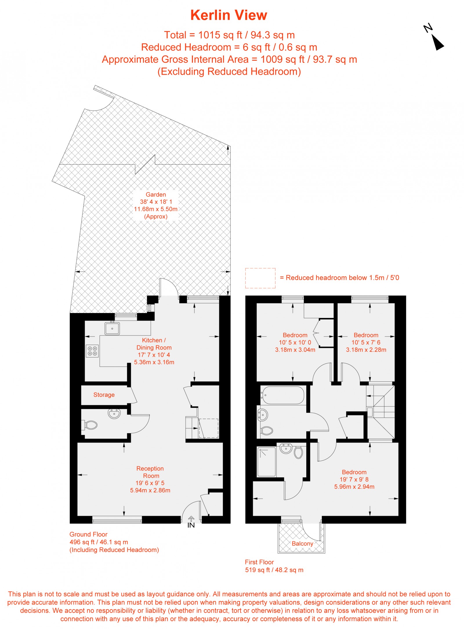 Floorplan for Kerlin View, Streatham, SW16